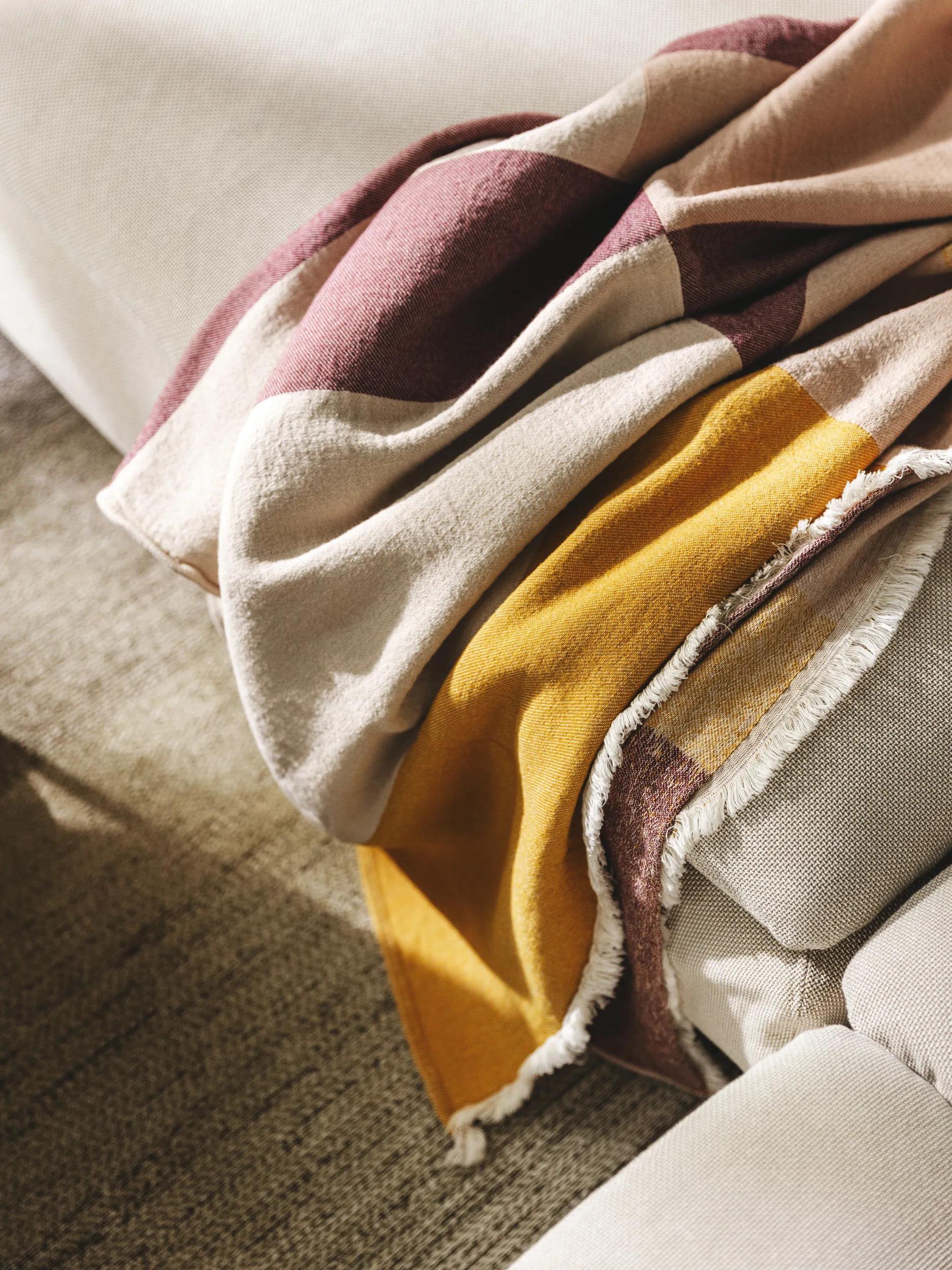 Cotton blanket Leoni Multicolour