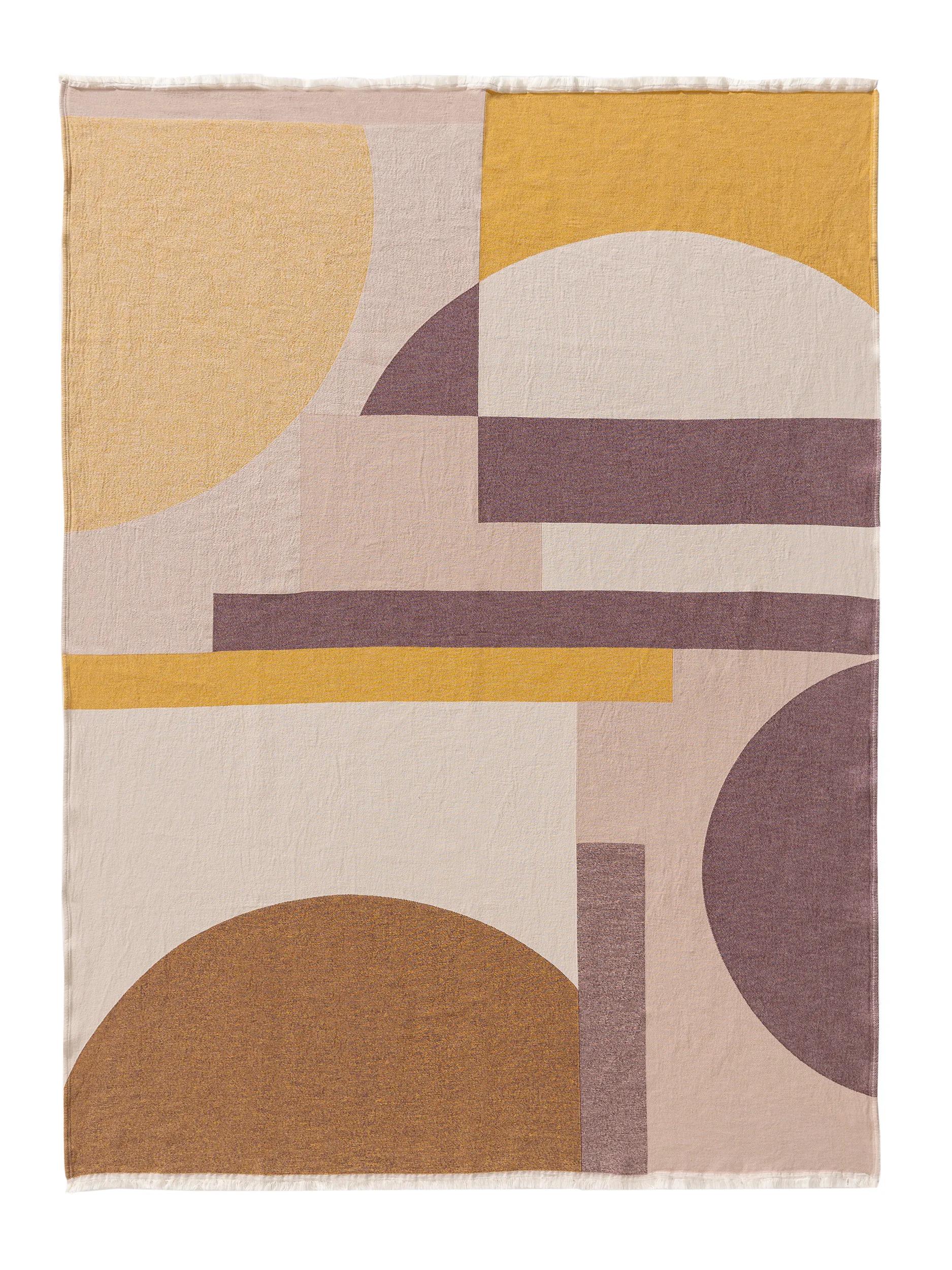 Cotton blanket Leoni Multicolour