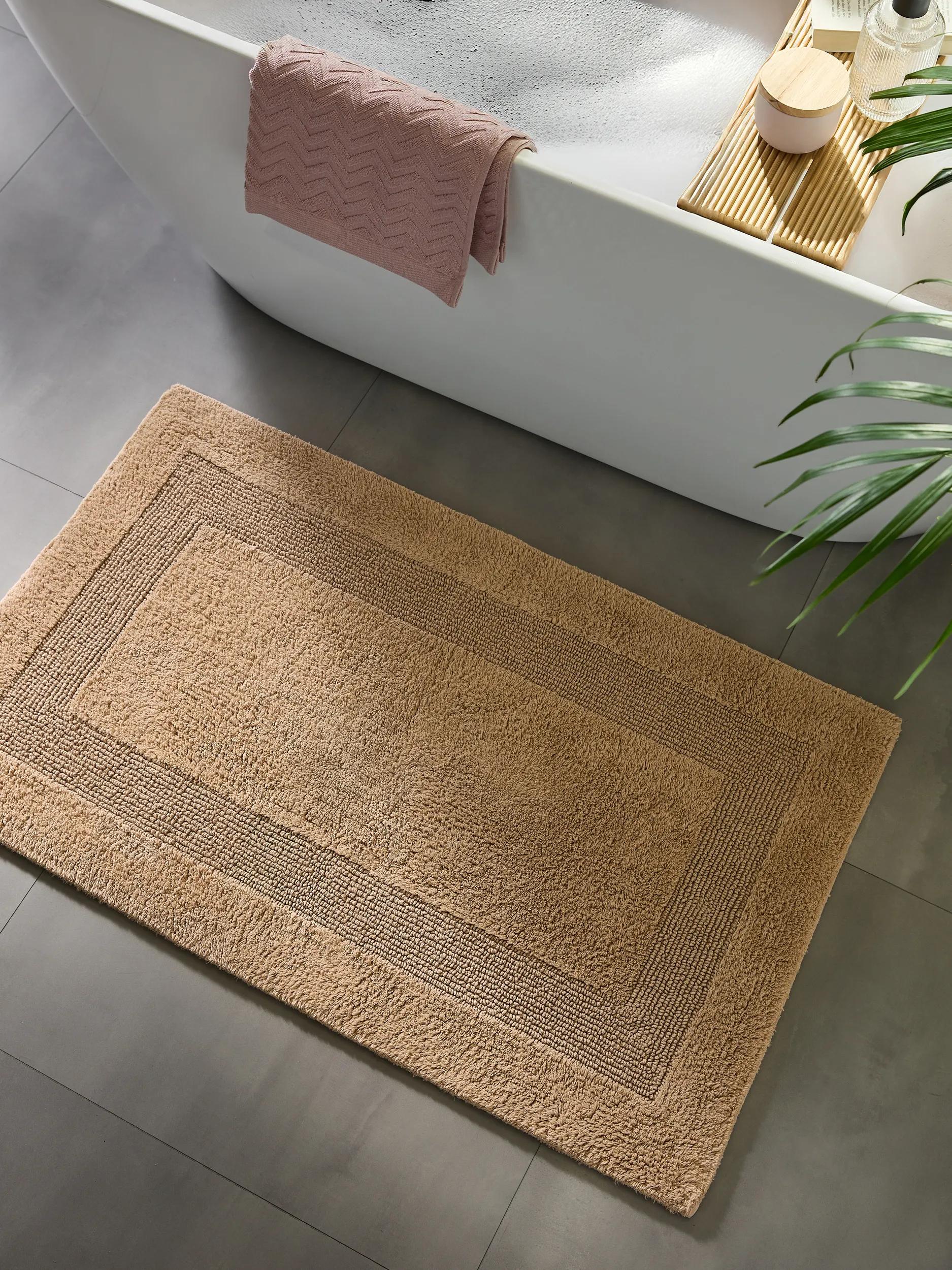 Bath Rug Lessa Light Brown