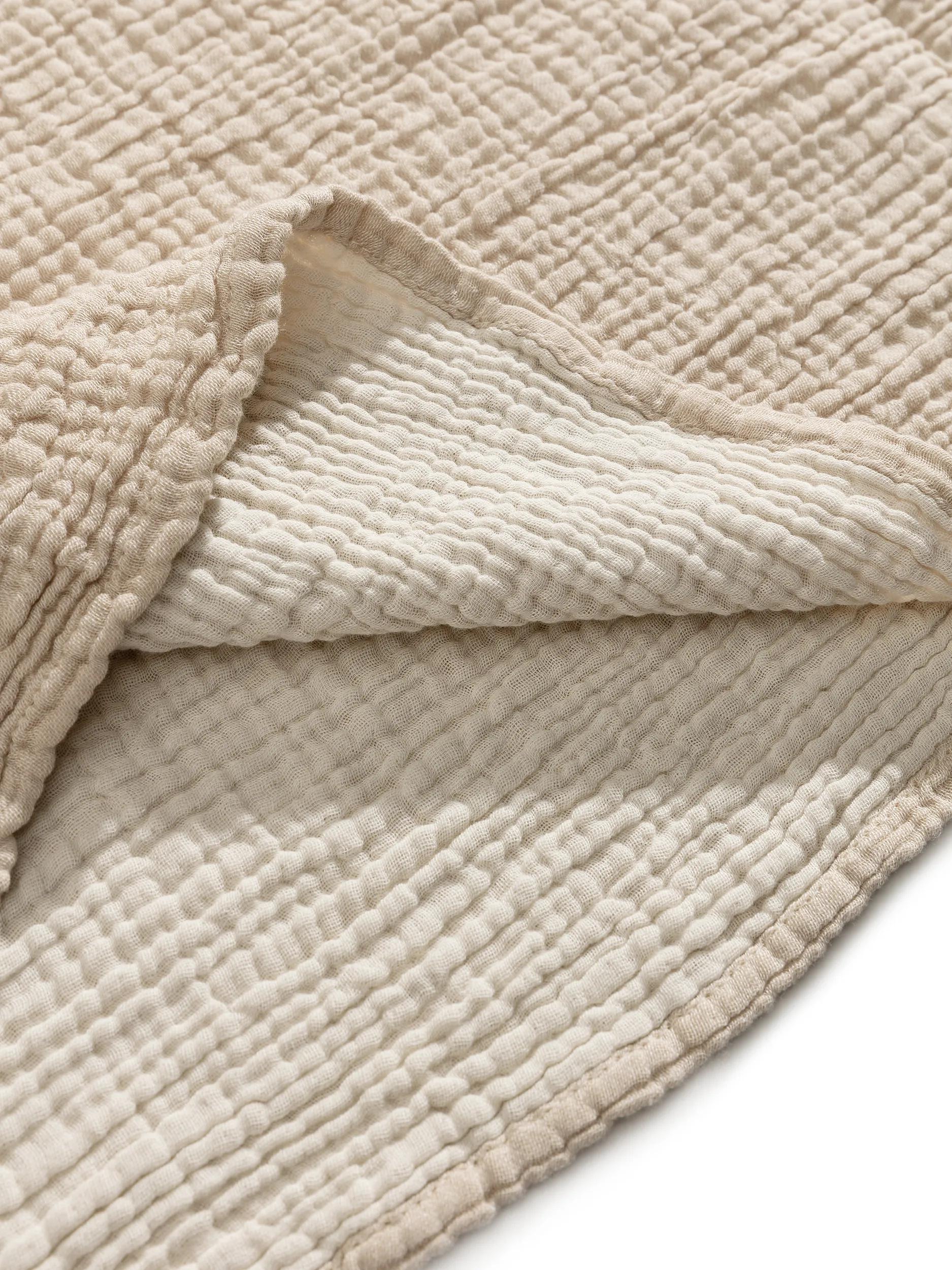 Baumwolldecke Lilo Creme/Beige