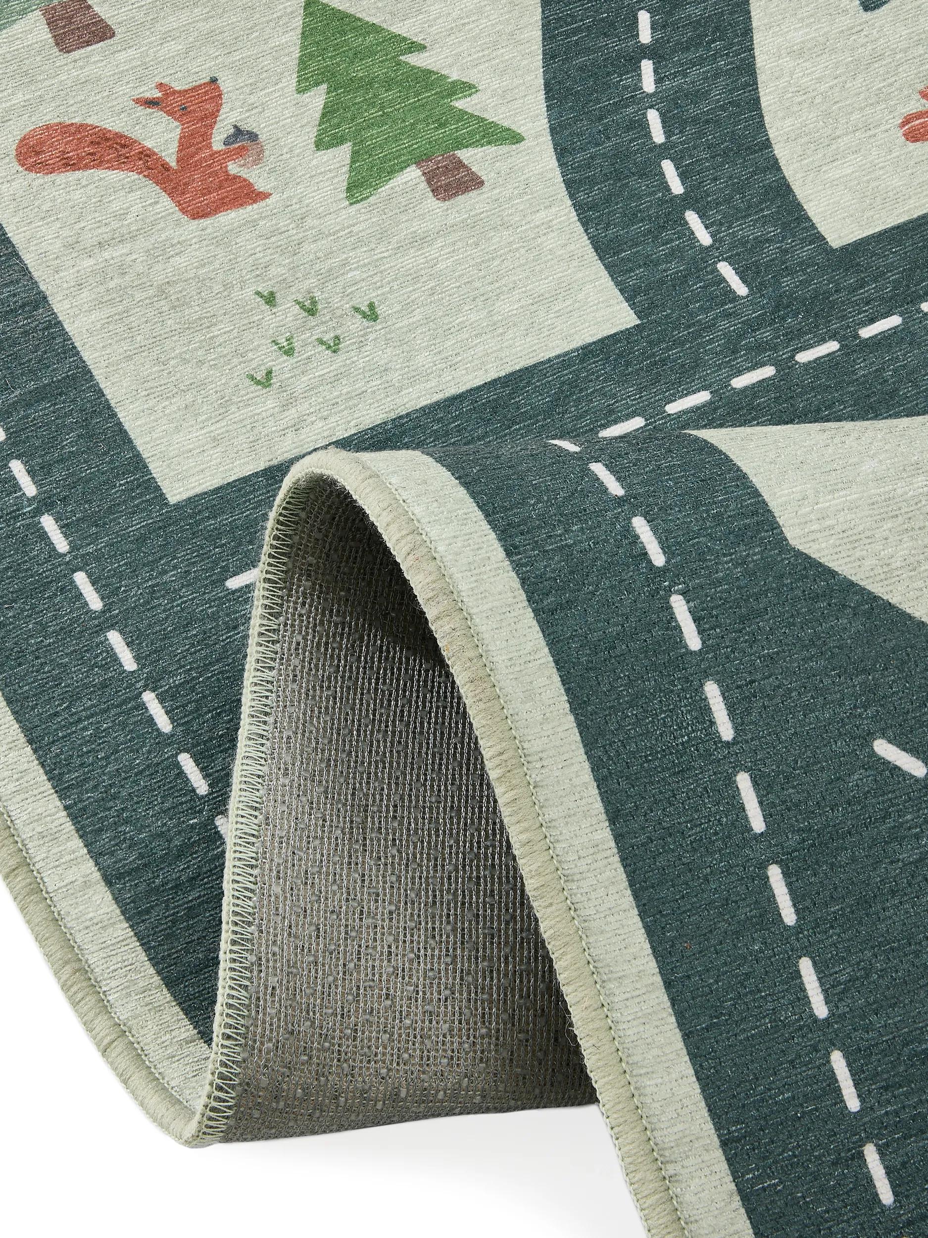 Kids rug Linus Green