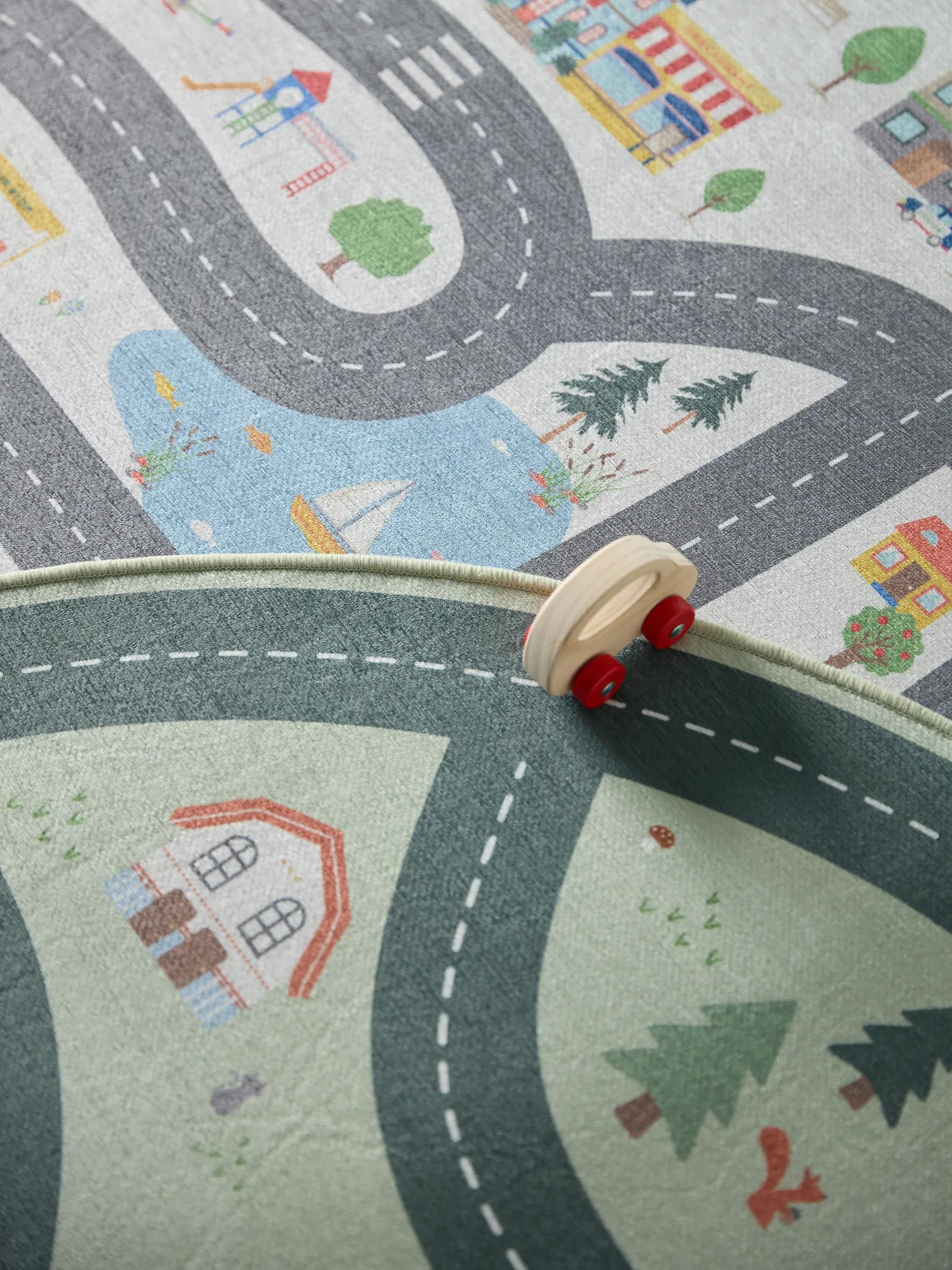 Kids rug Linus Green