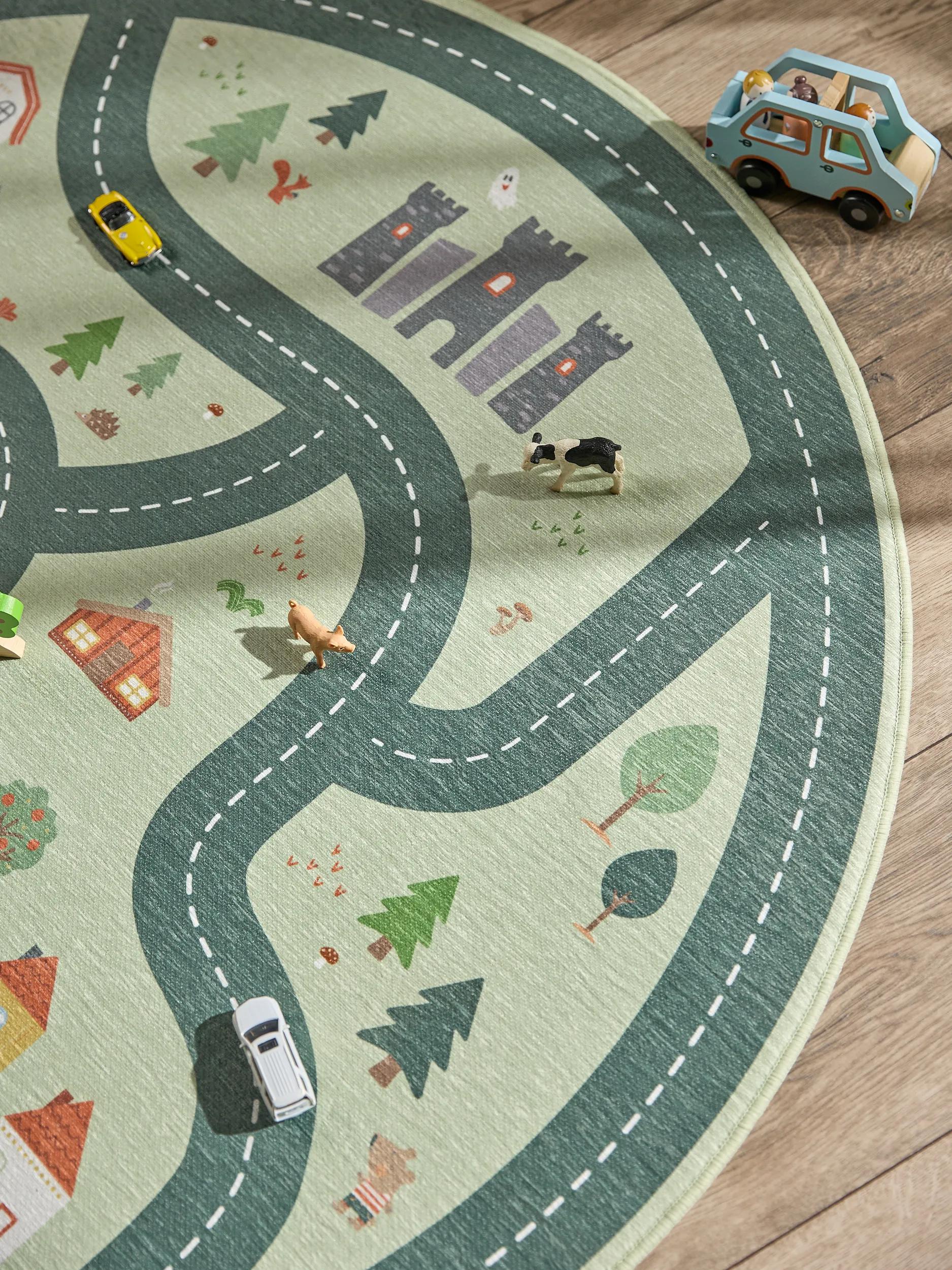 Kids rug Linus Green