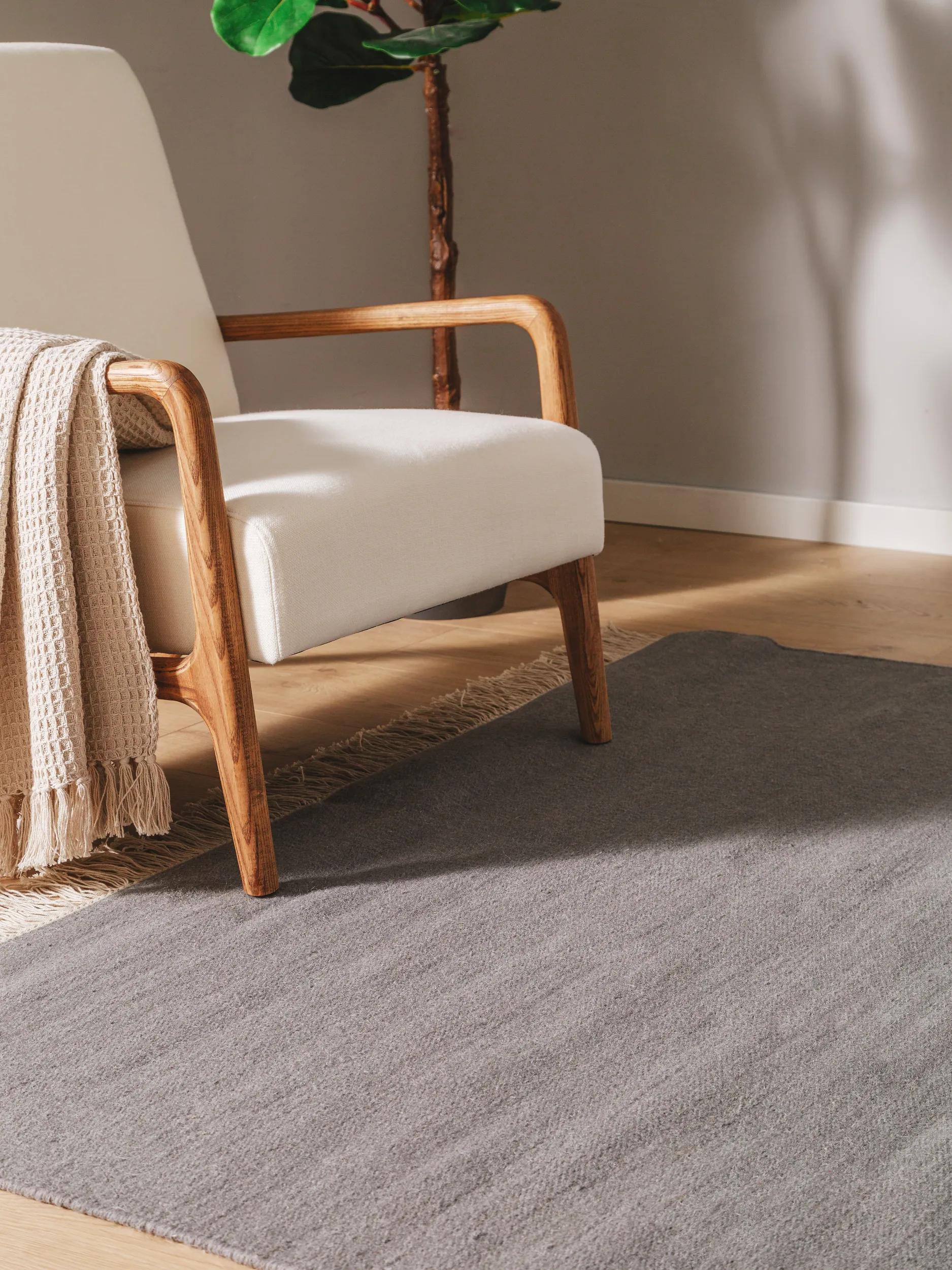 Wool Rug Liv Grey