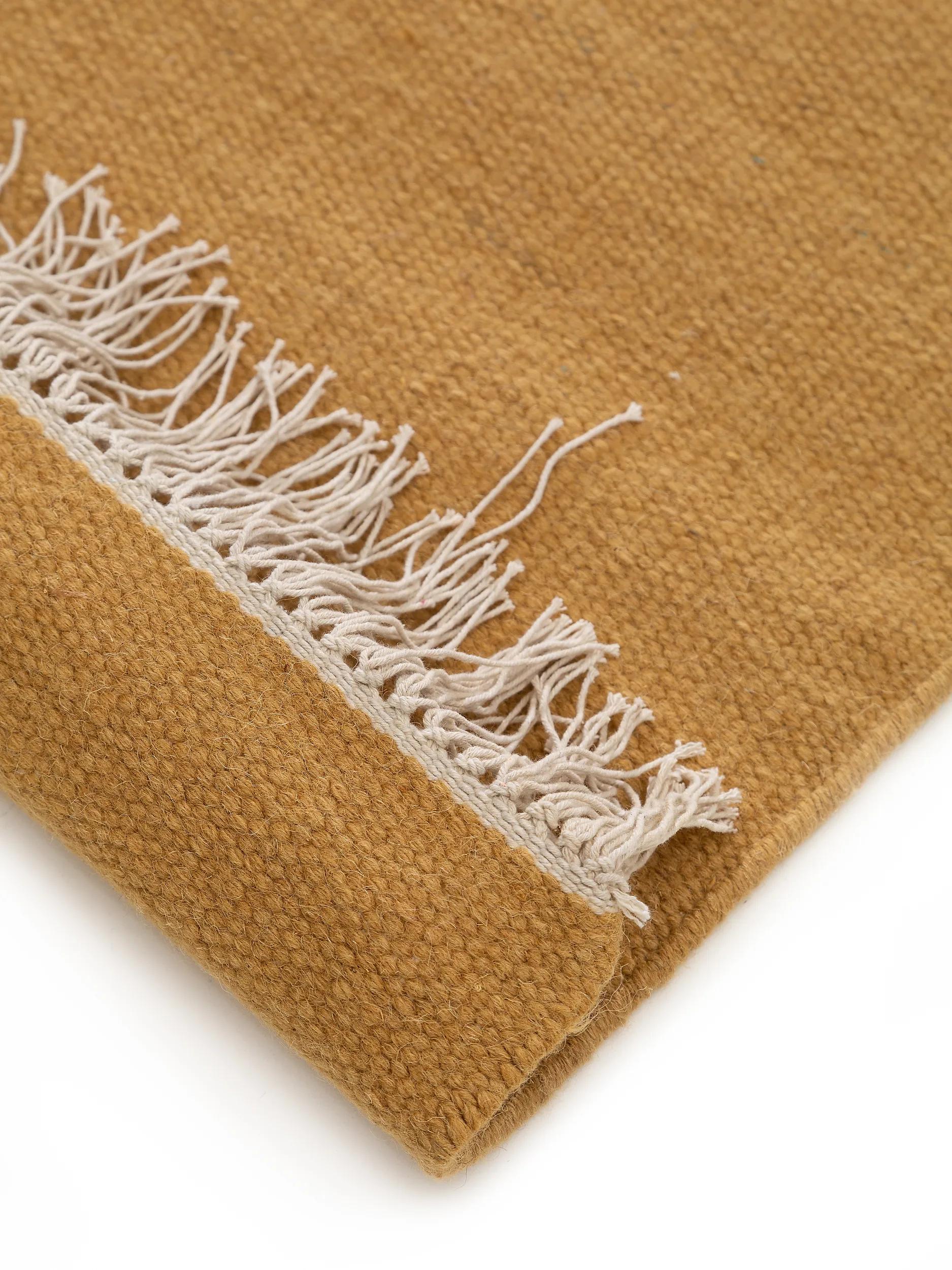 Tapis en laine Liv jaune