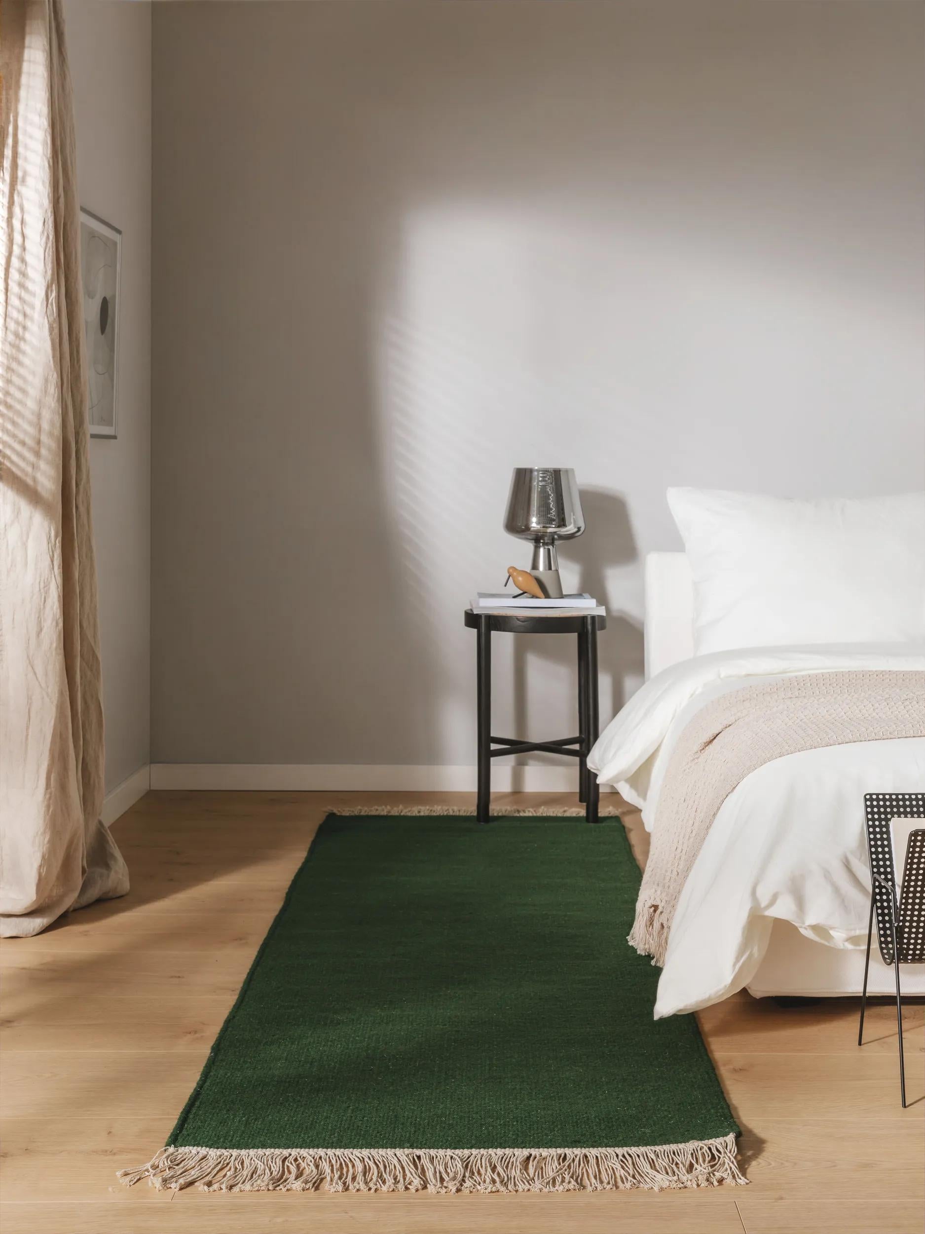 Wool Rug Liv Dark Green