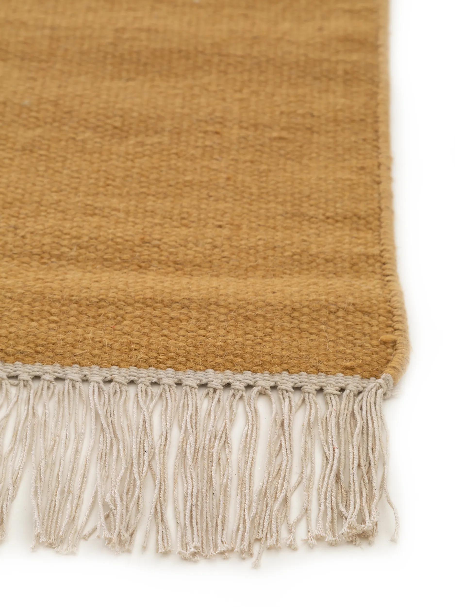 Tapis en laine Liv jaune