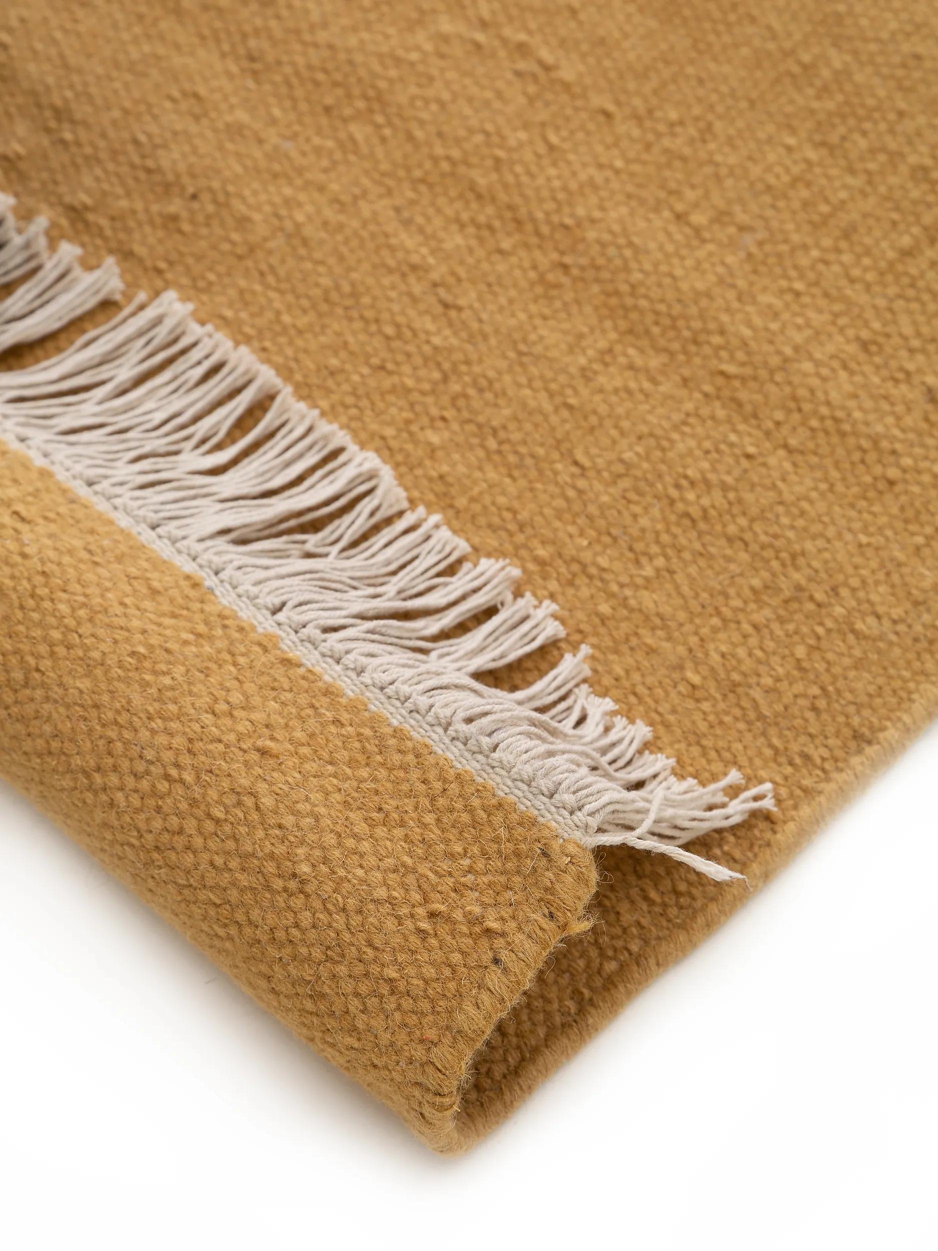 Wollteppich Liv Gelb