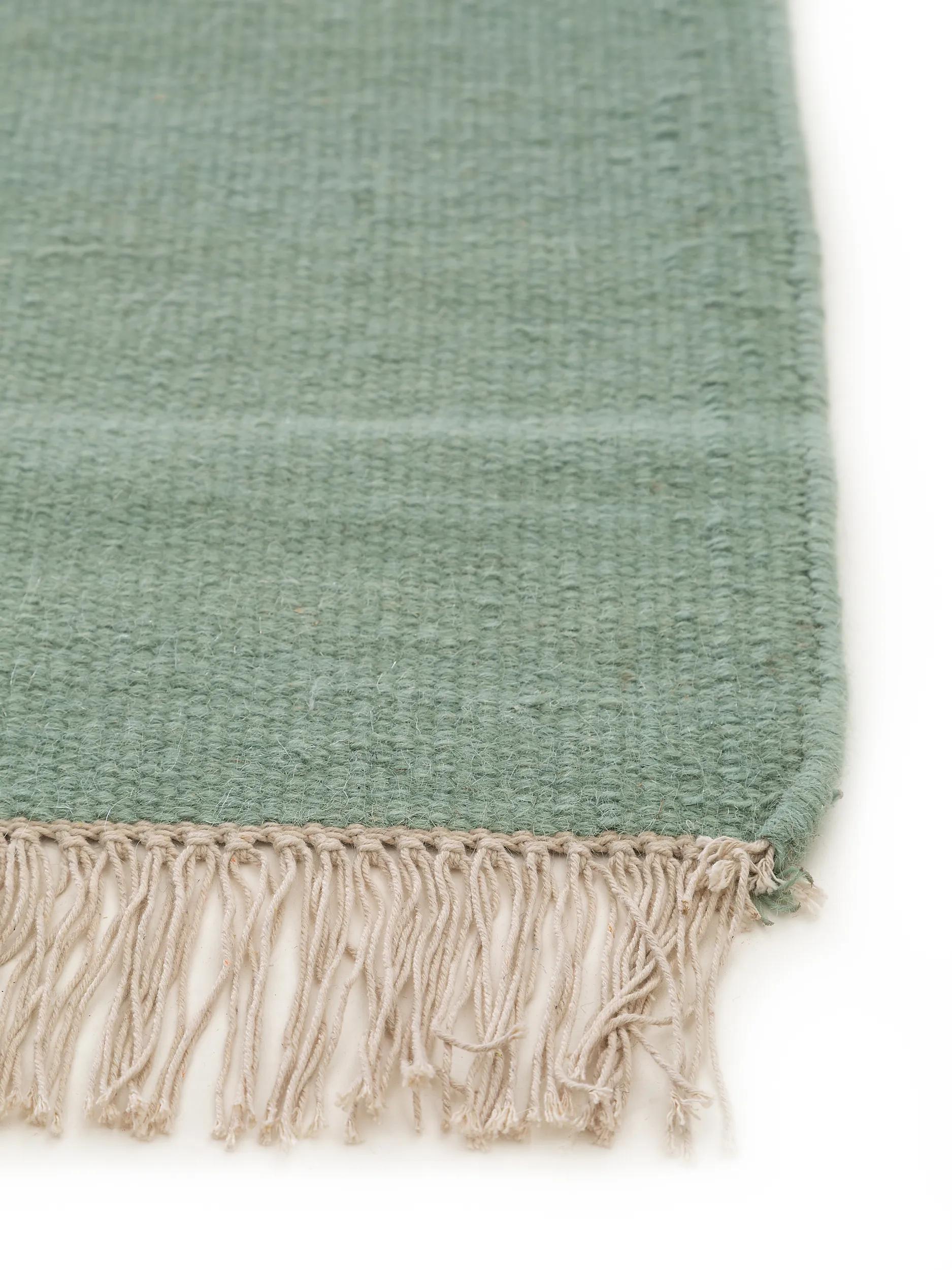 Wool Rug Liv Light Green