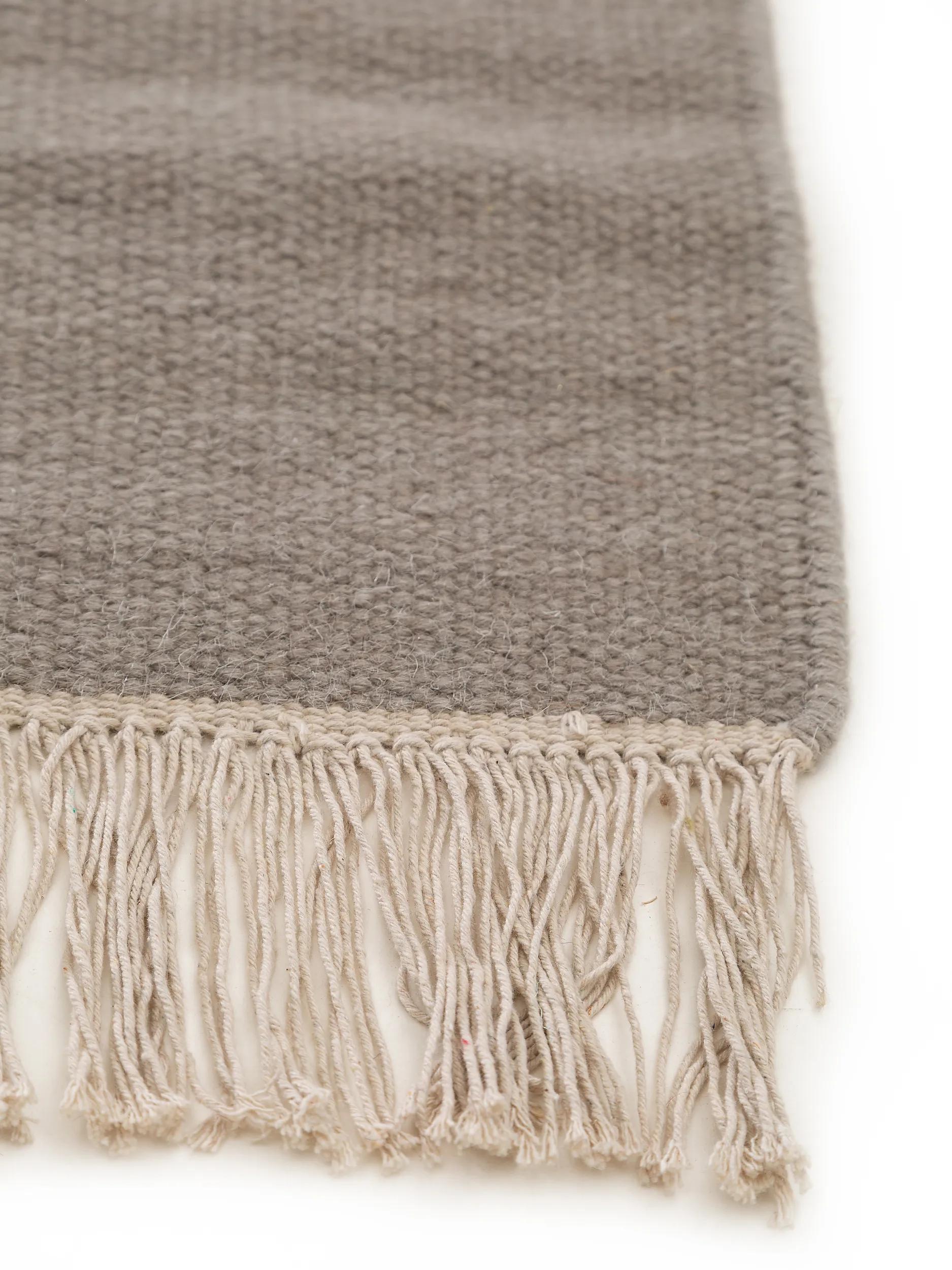 Wool Rug Liv Light Grey