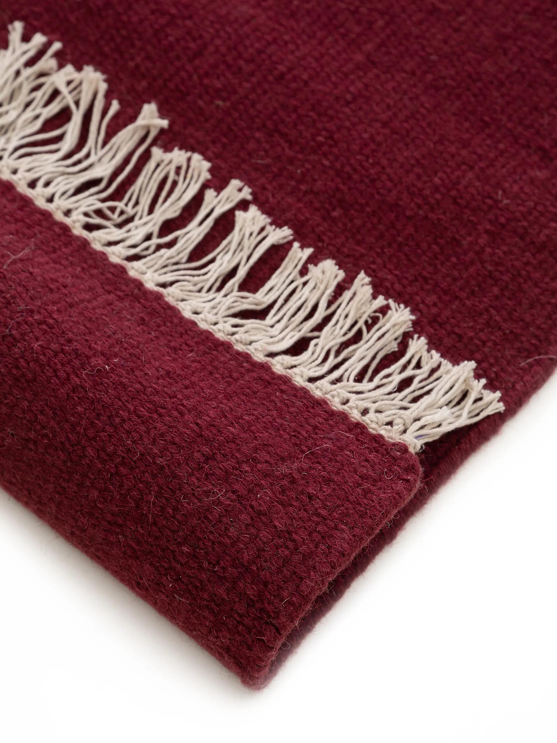 Wool Rug Liv Dark Red