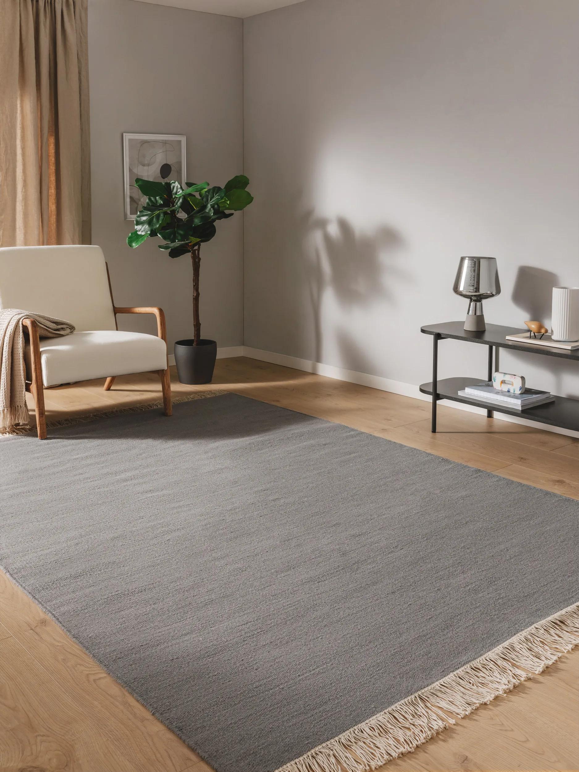Wool Rug Liv Grey