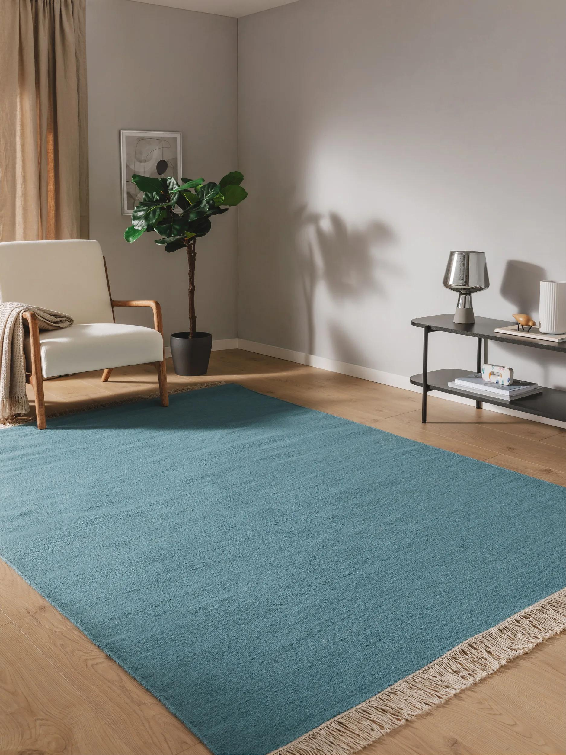 Wool Rug Liv Light Blue