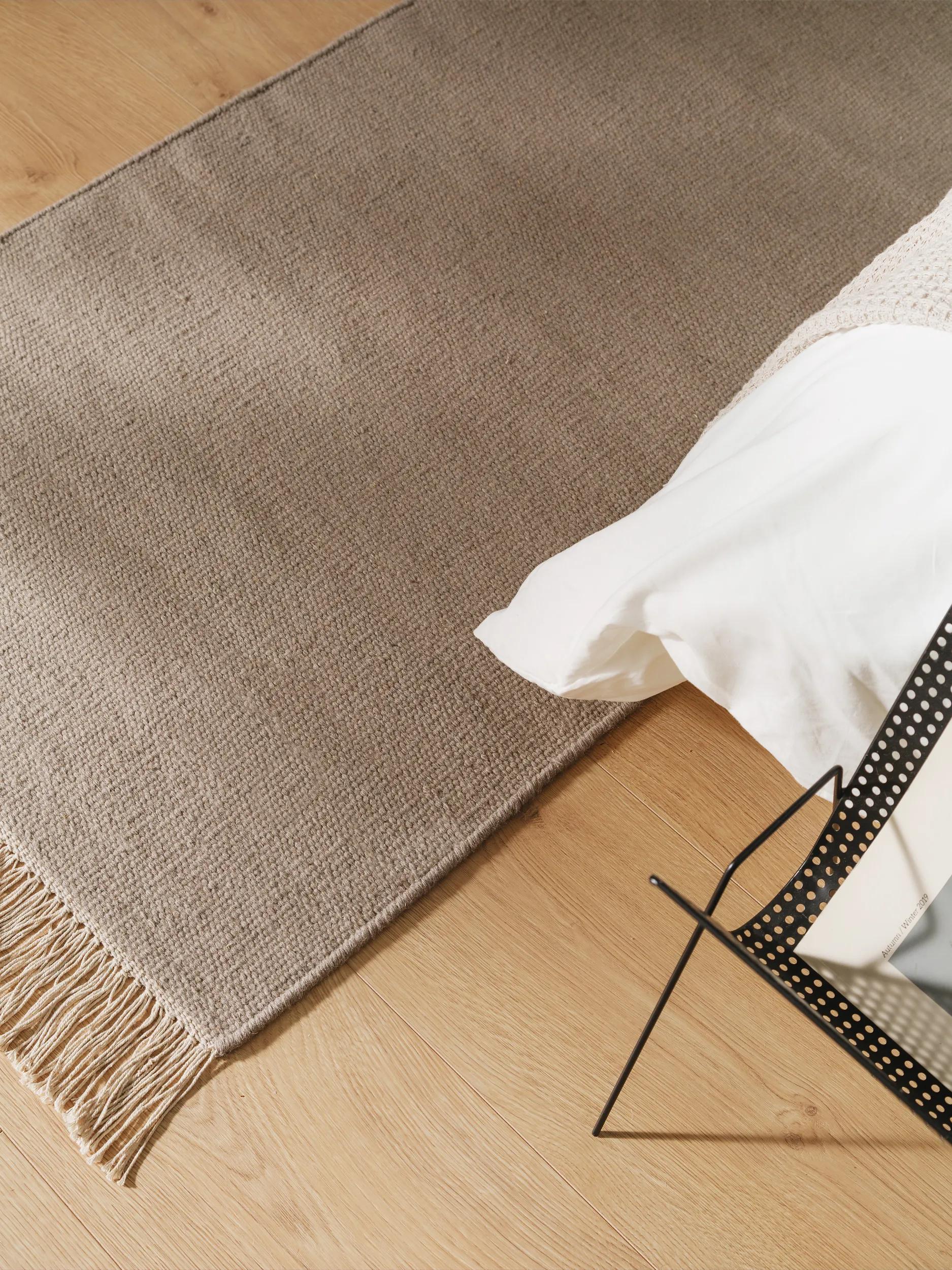 Wool Rug Liv Light Grey