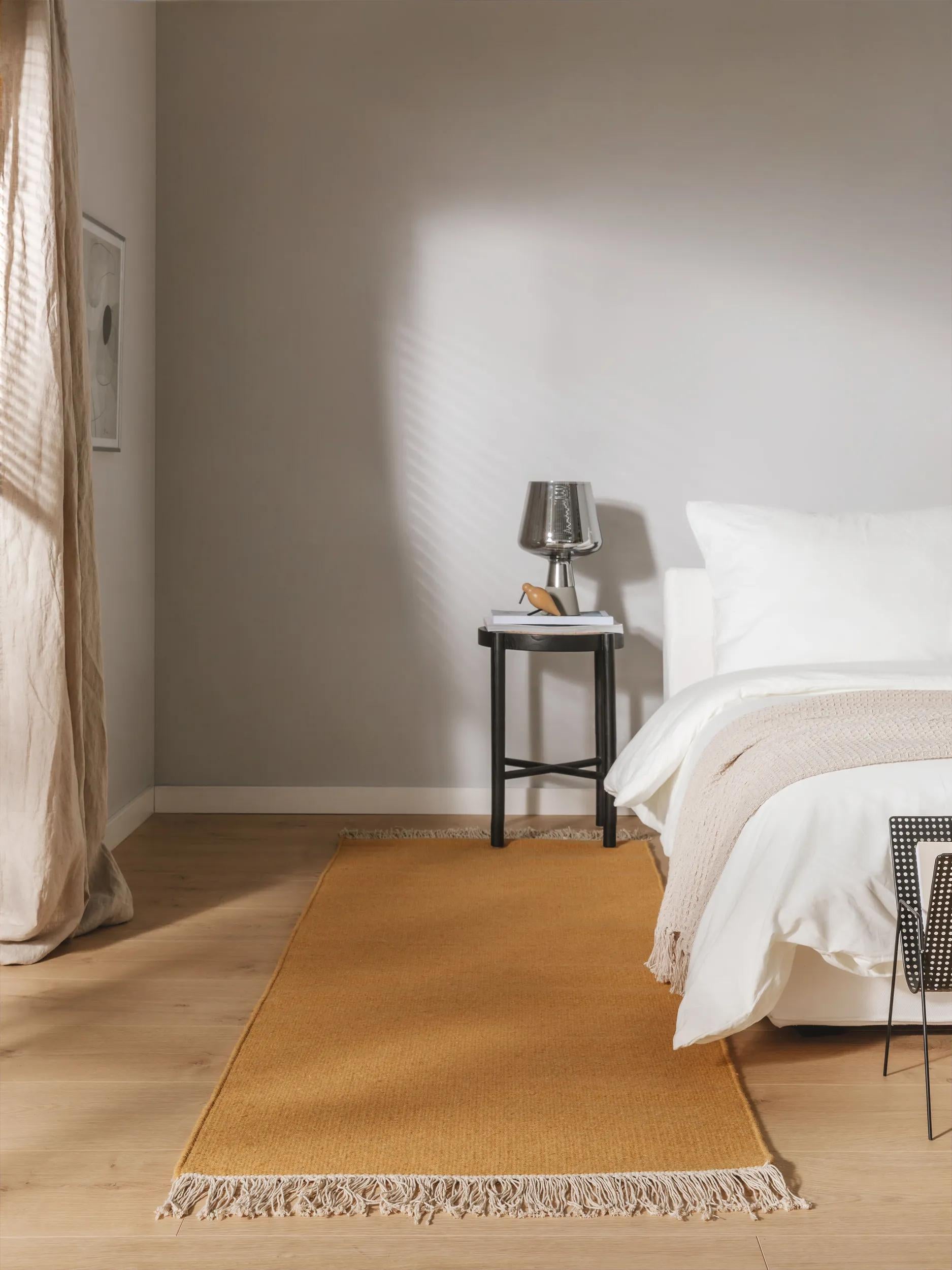 Tapis en laine Liv jaune