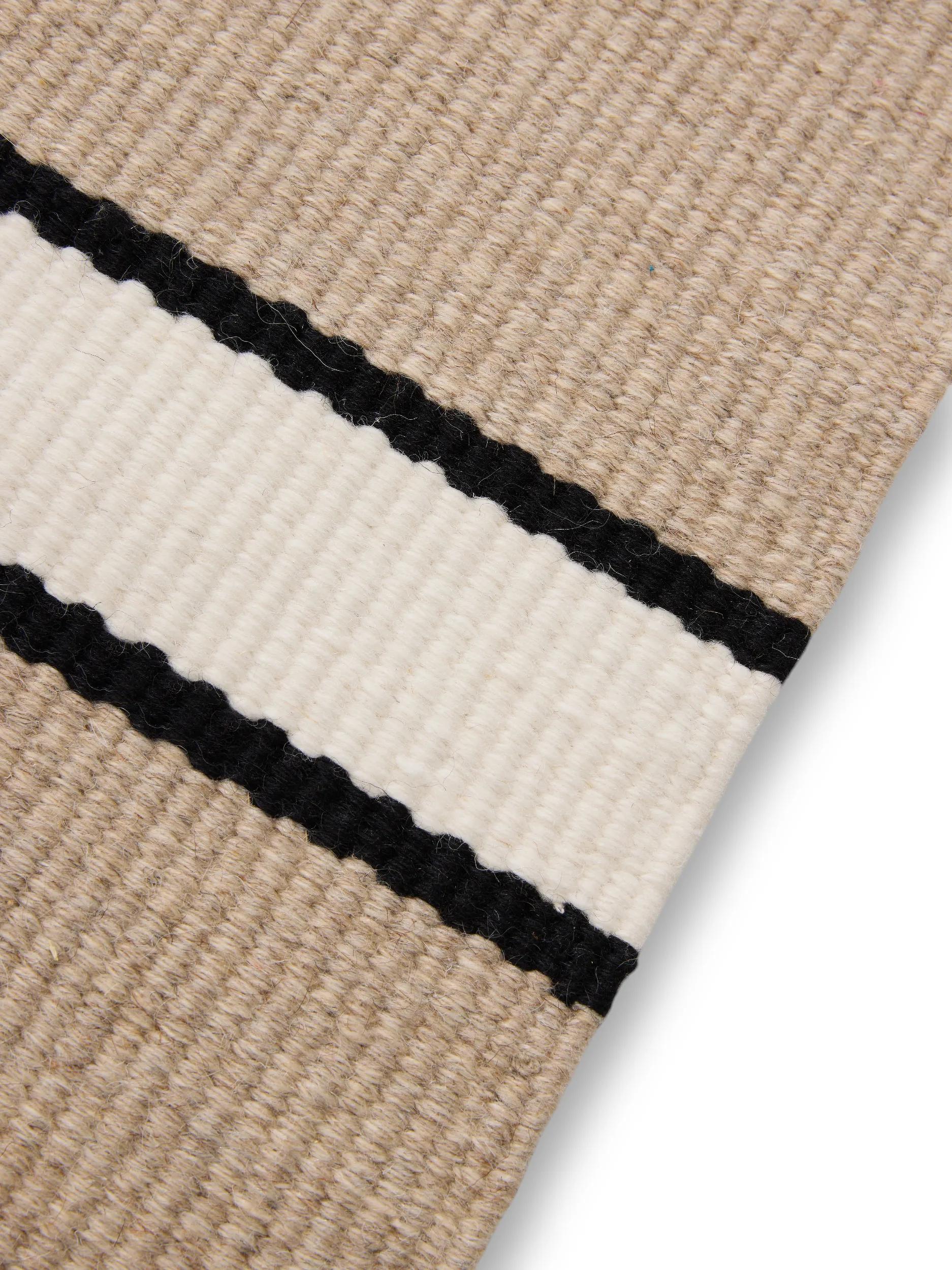 Wool Rug Livio Beige/Black