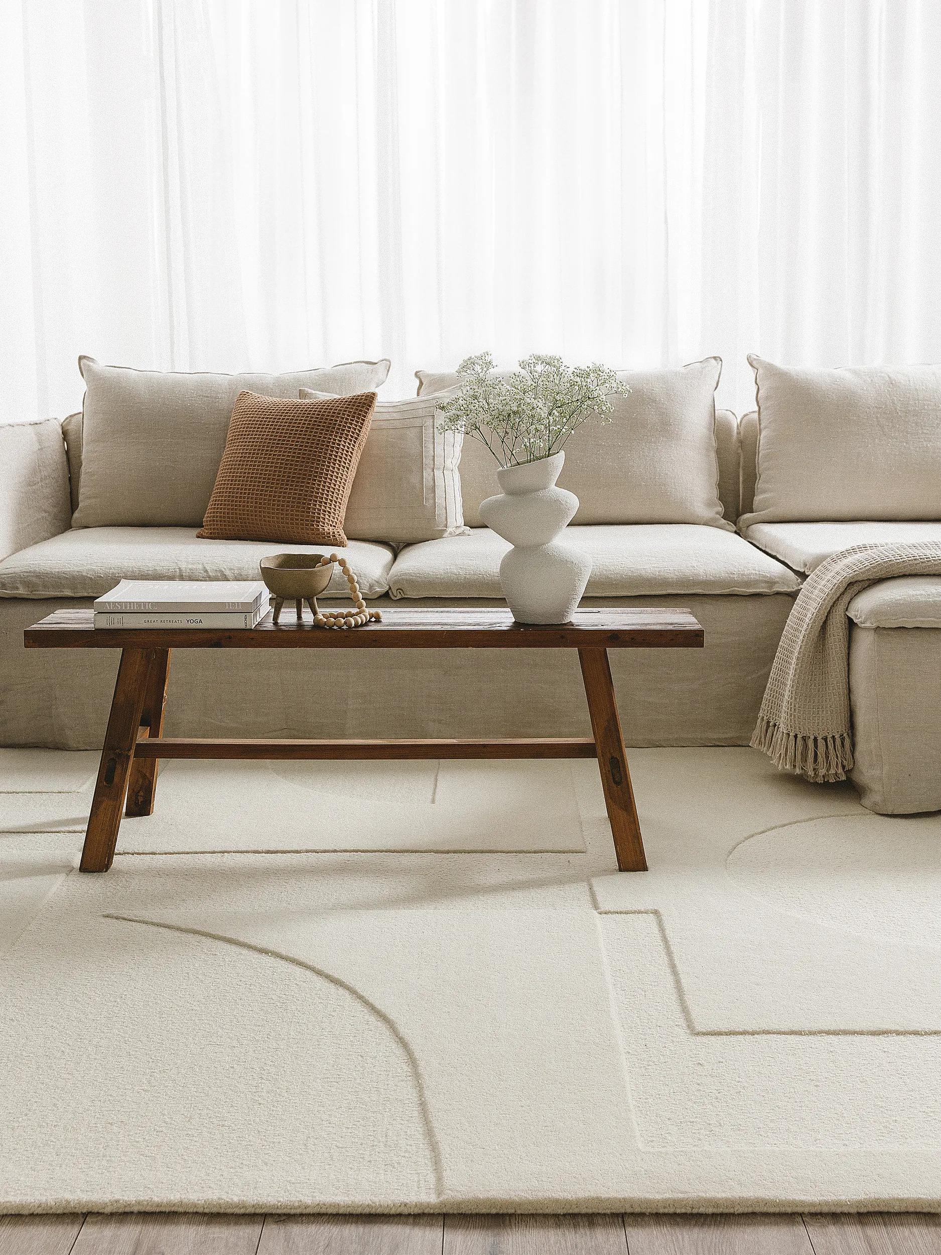 Wool Rug Logan Cream