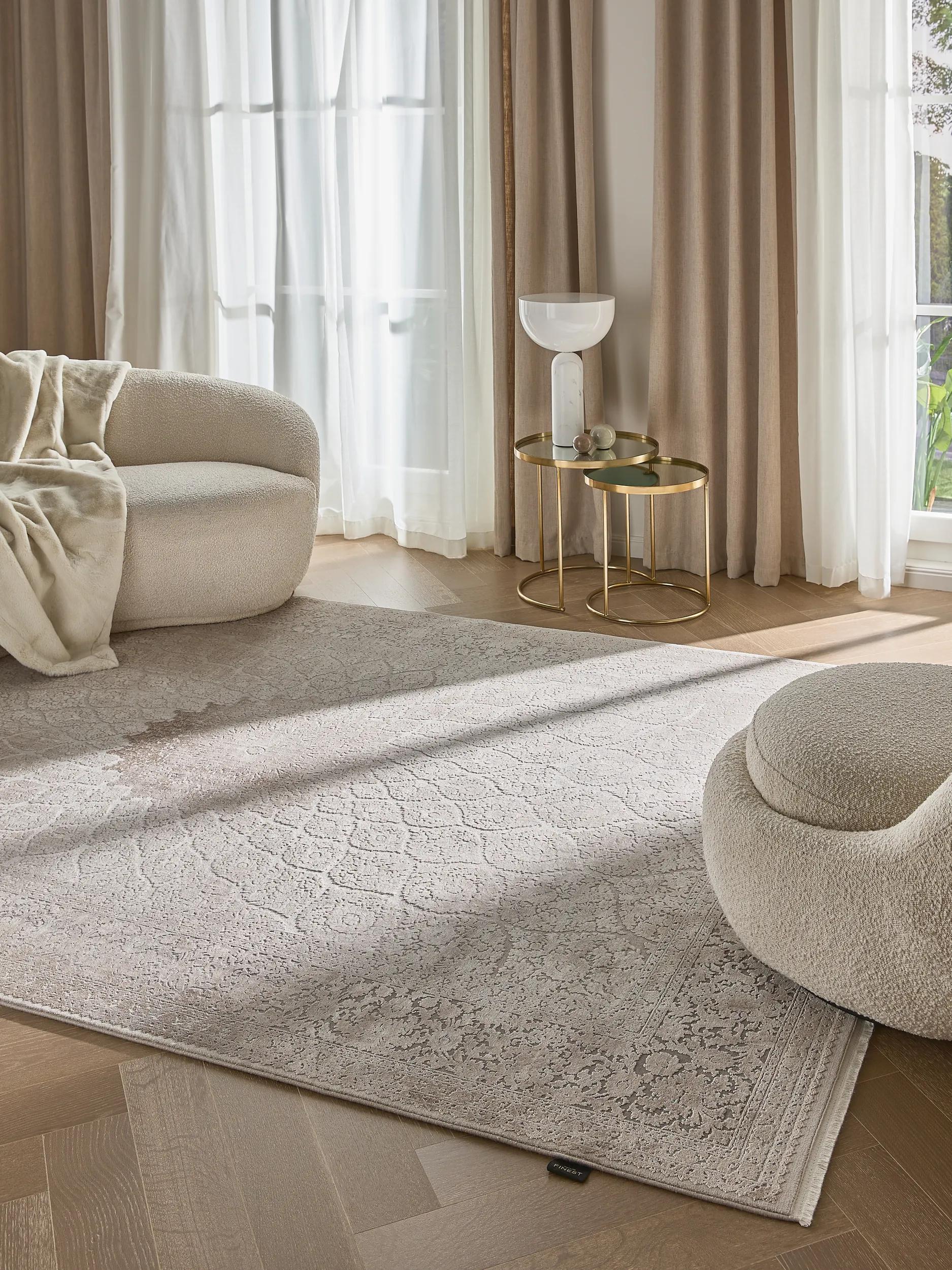 Alfombra Lorena Beige/Gris