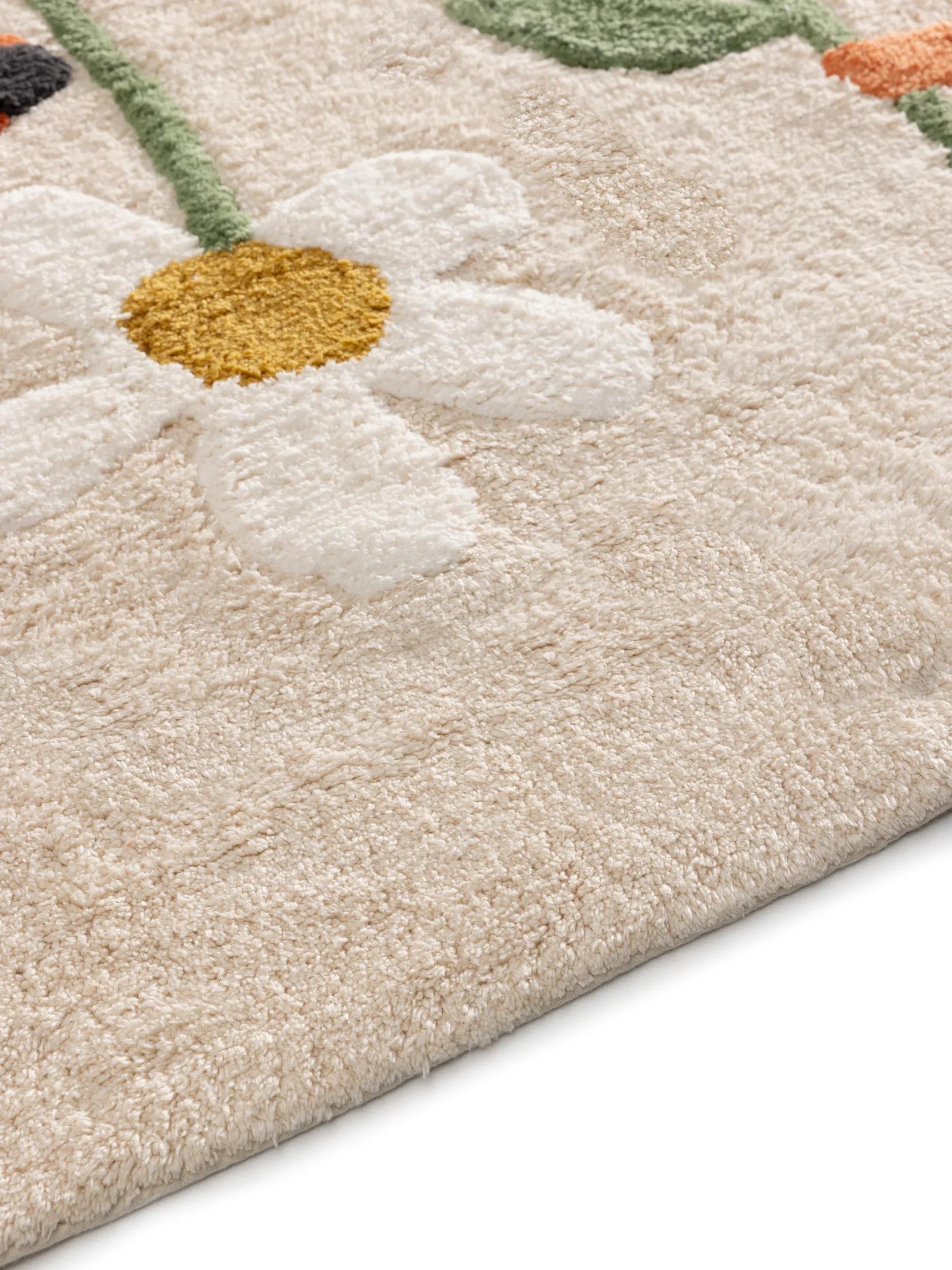 Washable Cotton Rug Lotte Beige/Multicolour