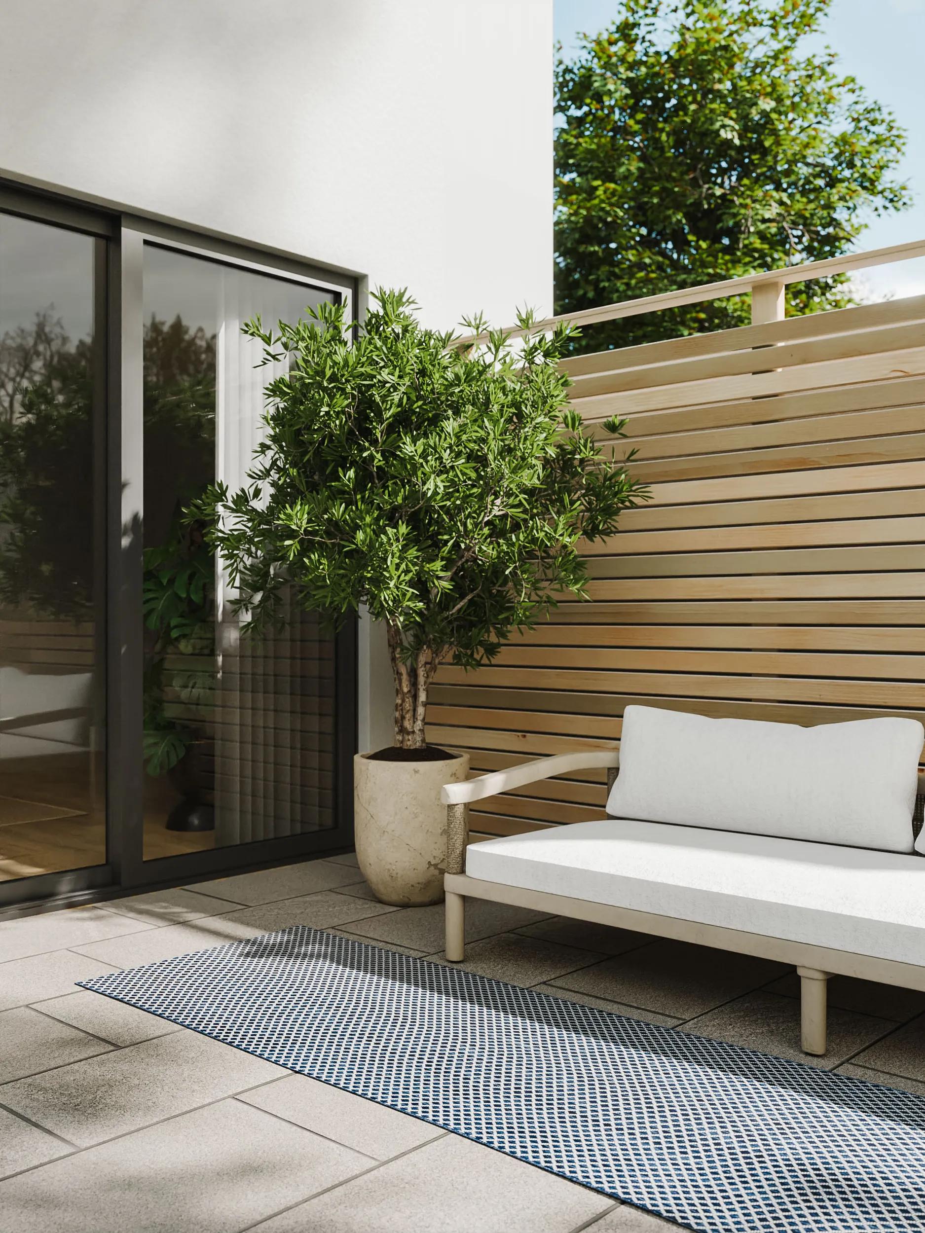 In- & Outdoor Rug Lou Blue