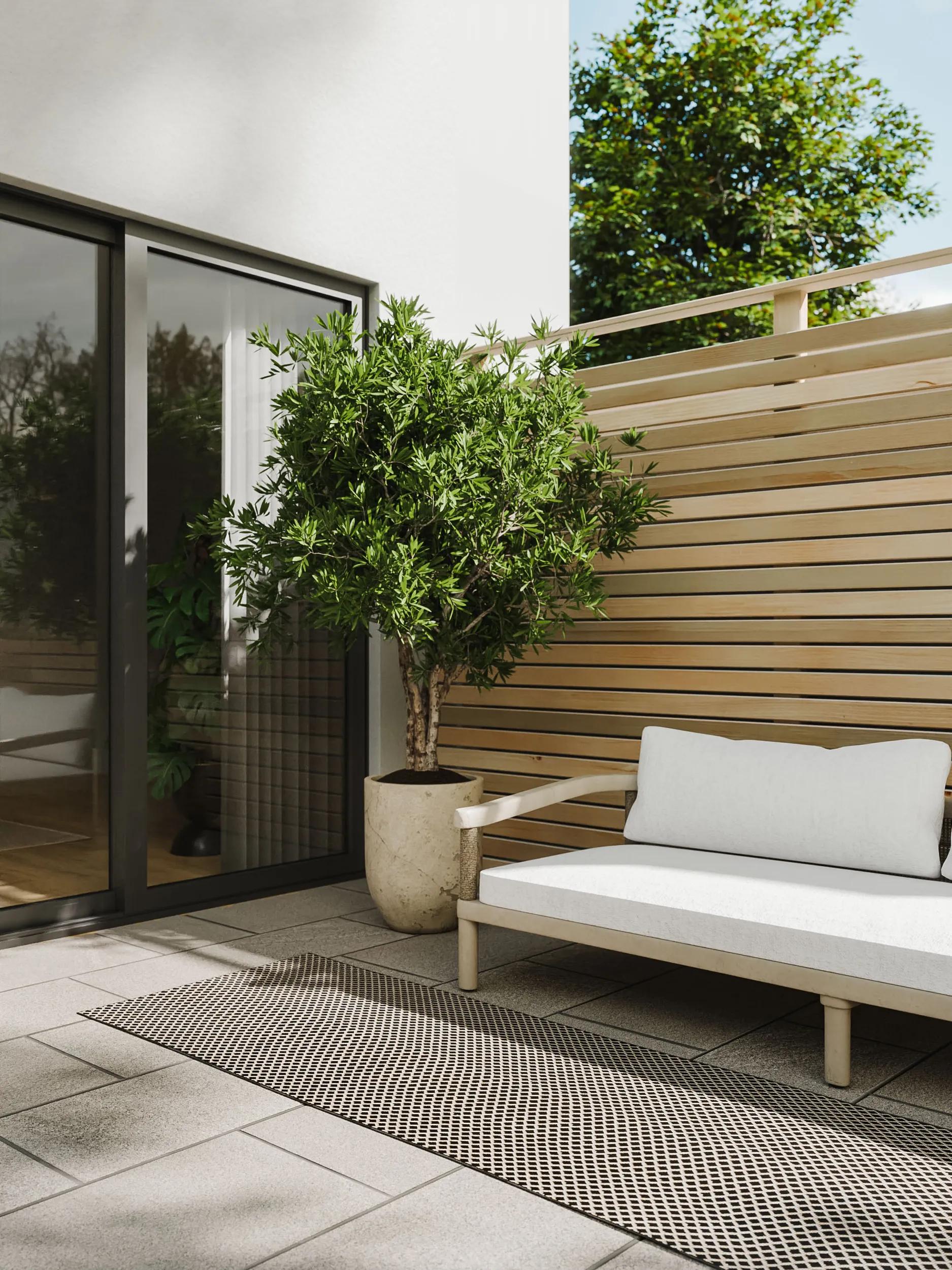 In- & Outdoor Rug Lou Black