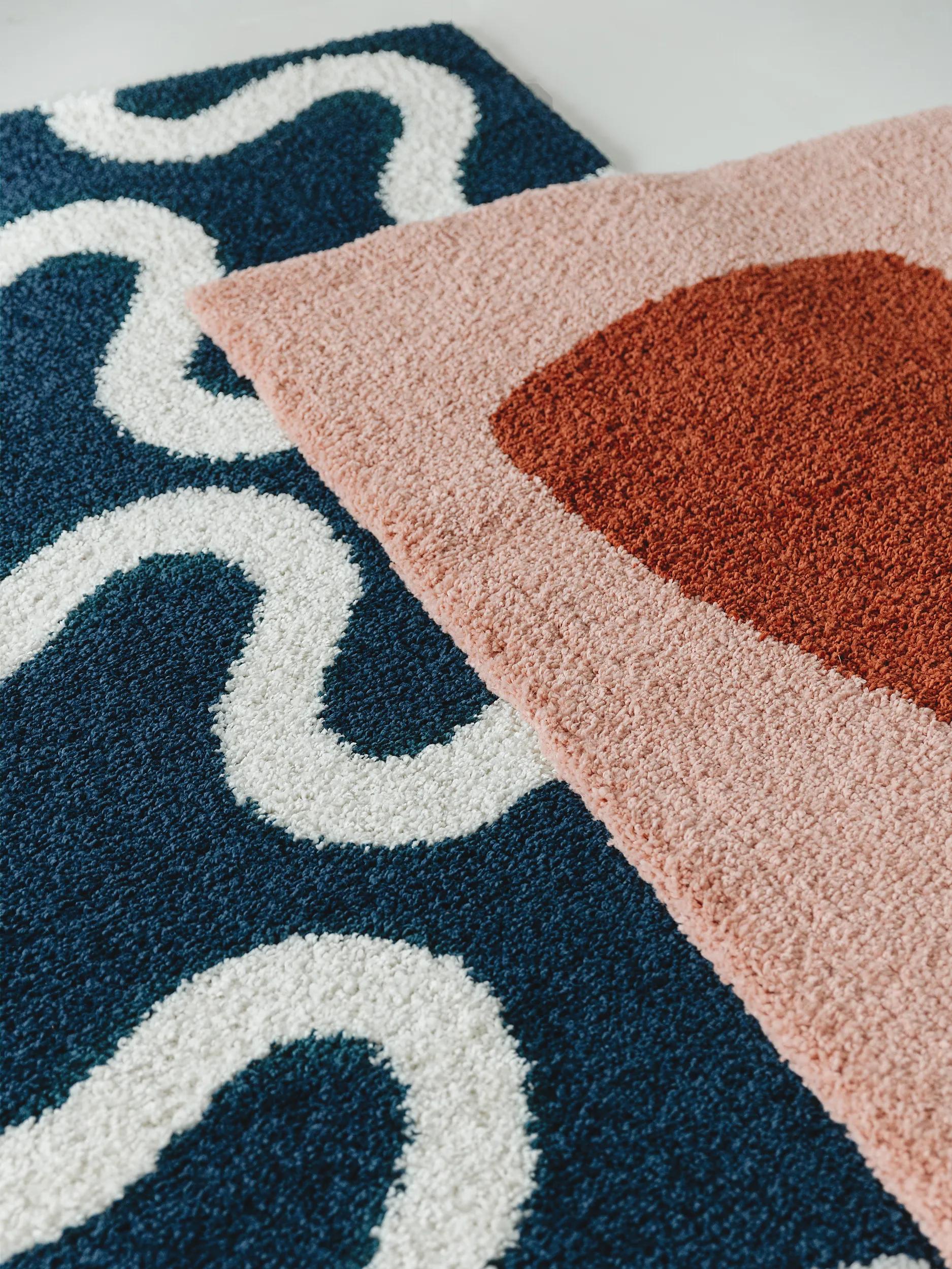 Shaggy rug Louise Blue