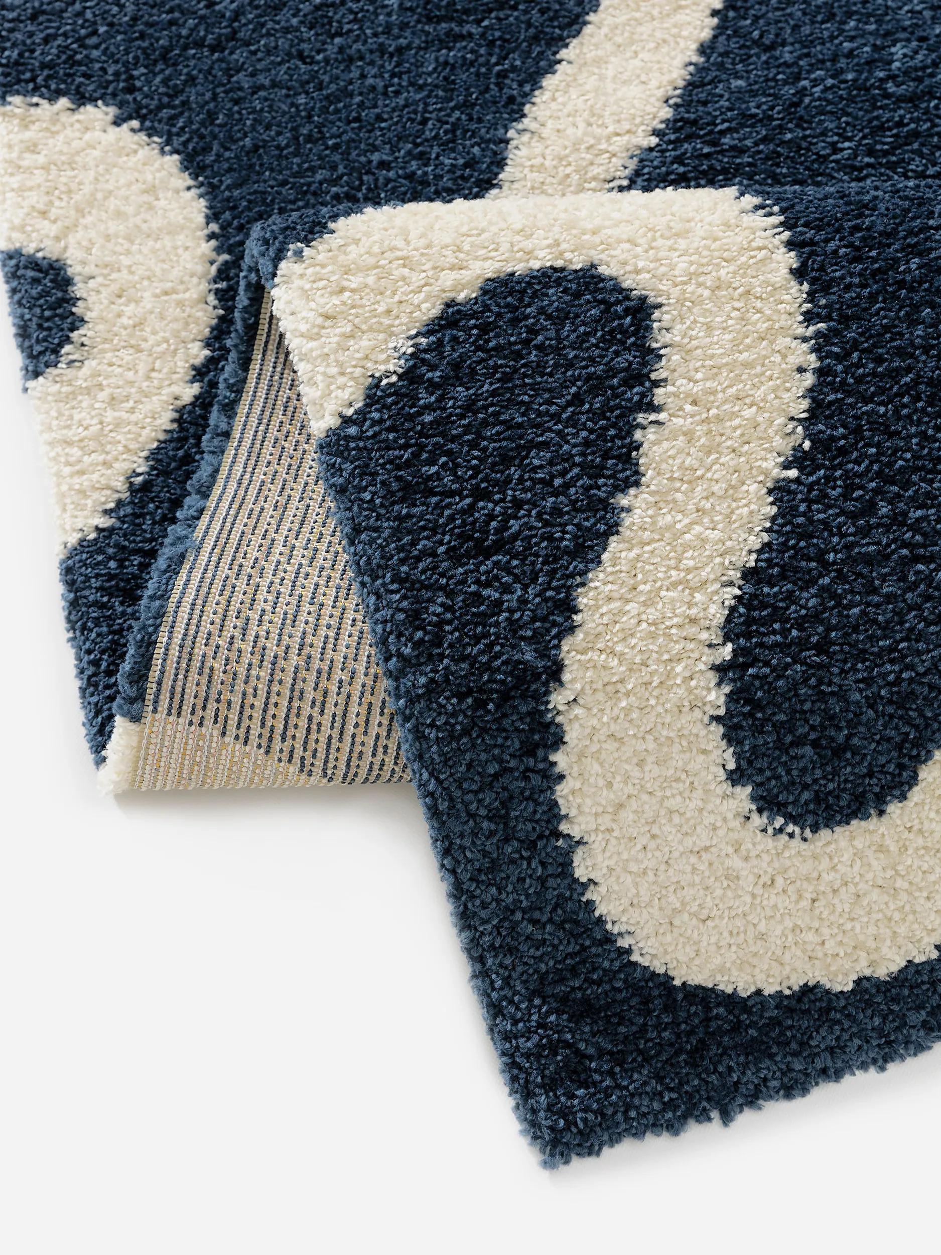 Shaggy rug Louise Blue
