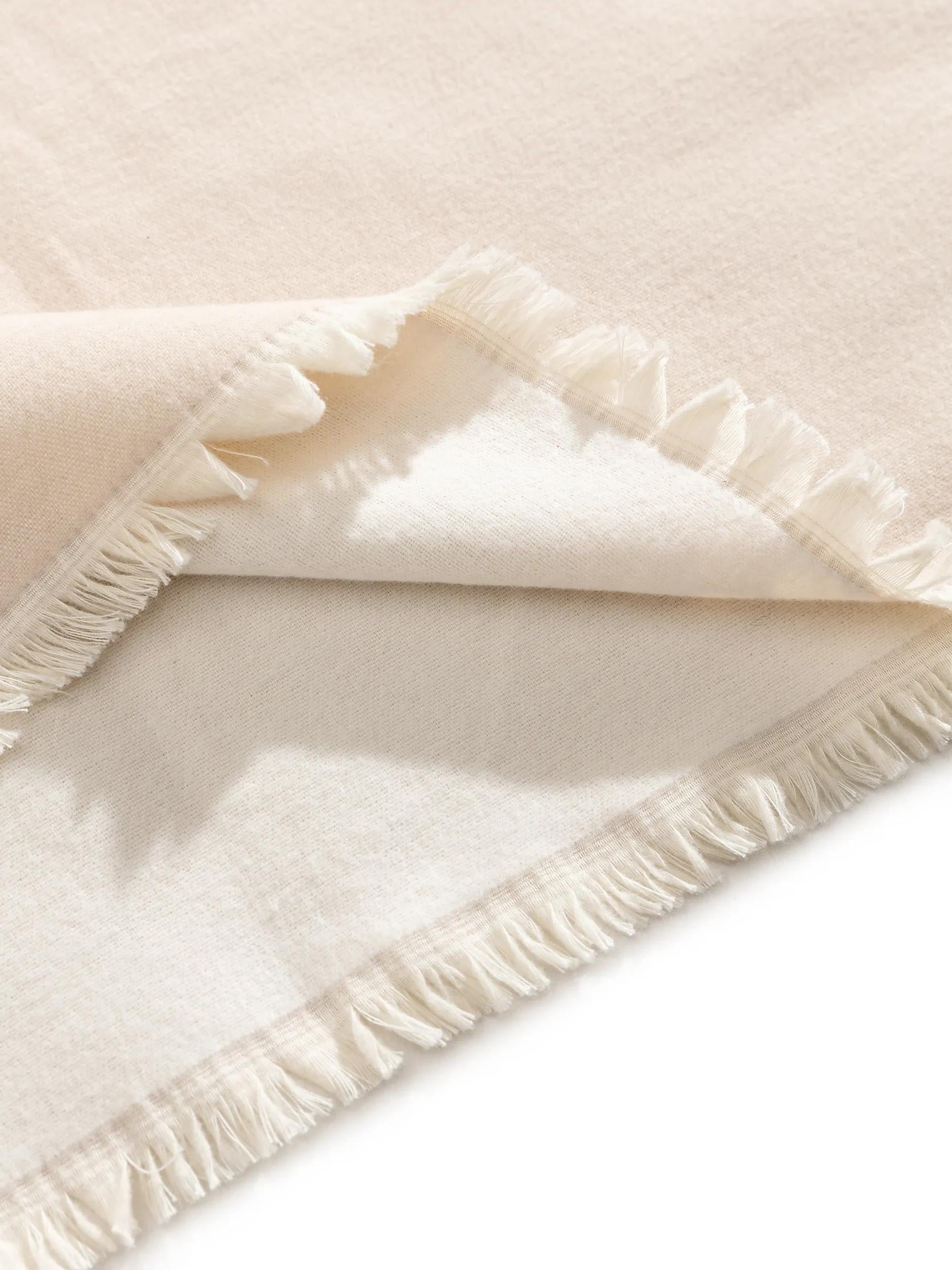 Cotton blanket Luca Cream