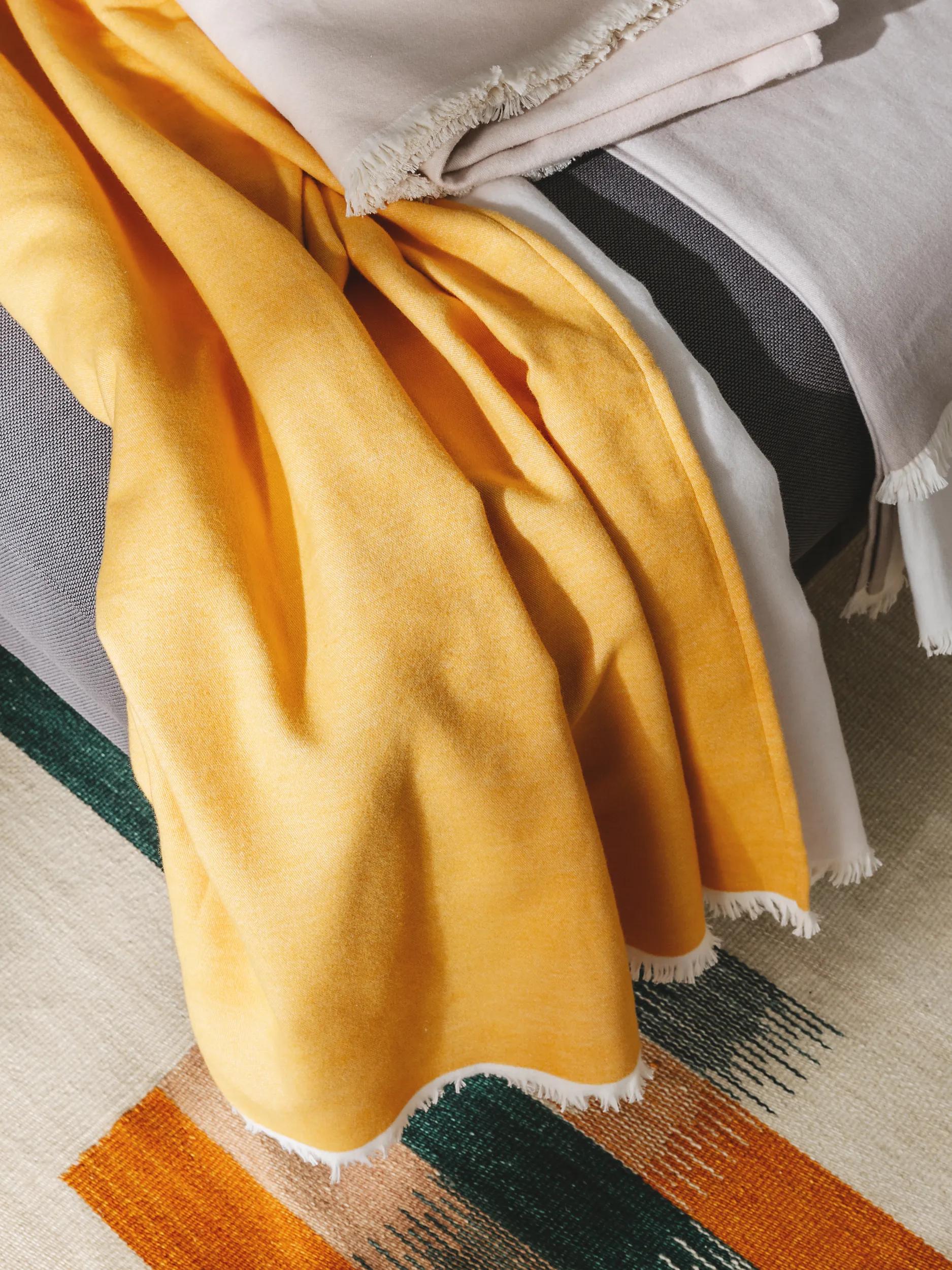 Cotton blanket Luca Yellow