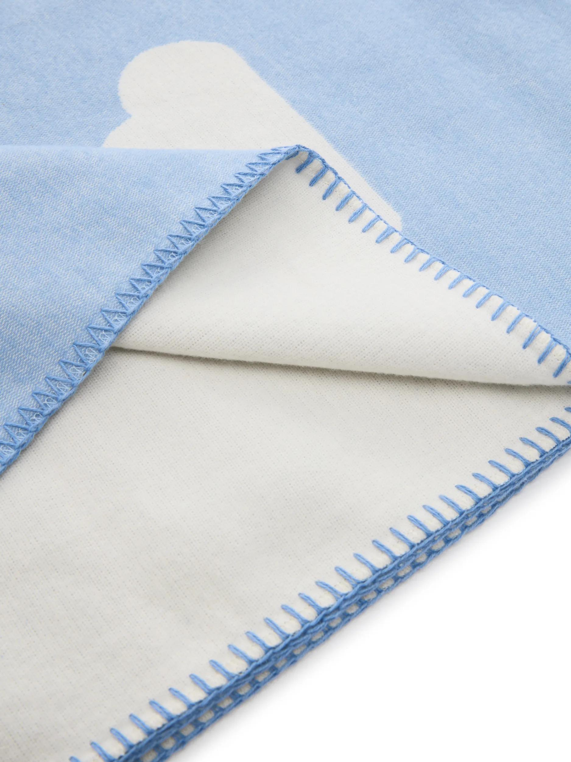 Cotton blanket Lumi Light Blue