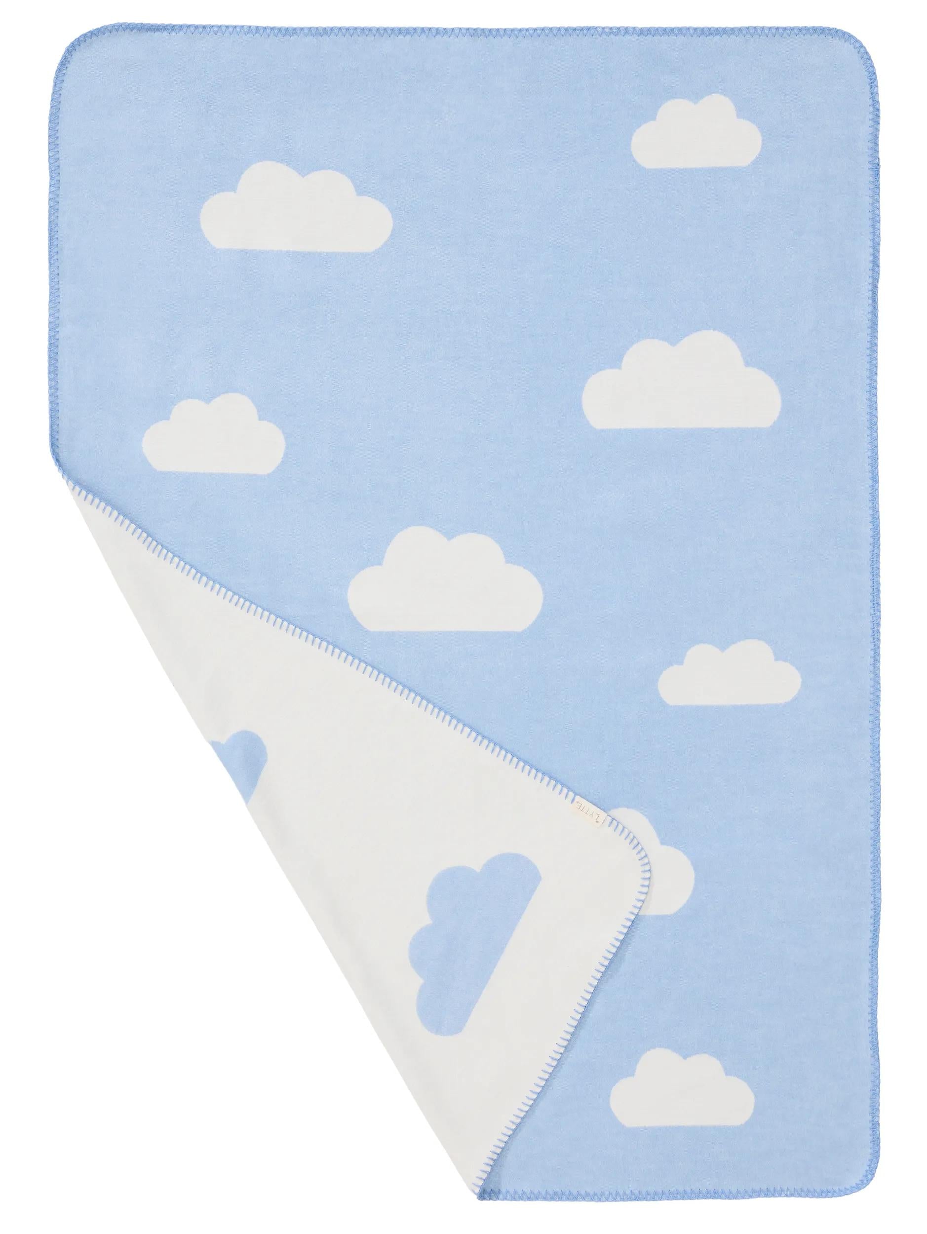 Cotton blanket Lumi Light Blue