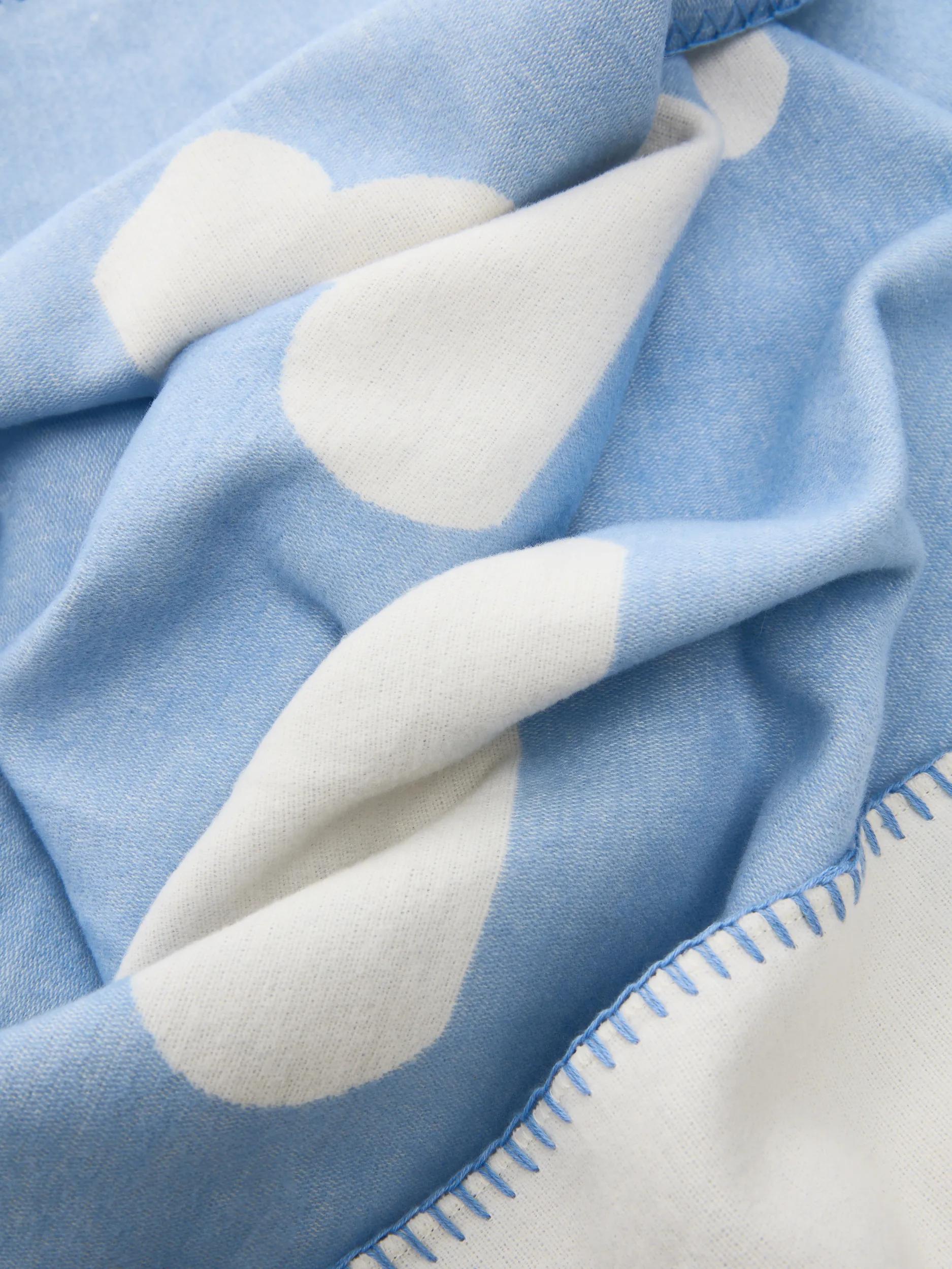 Cotton blanket Lumi Light Blue