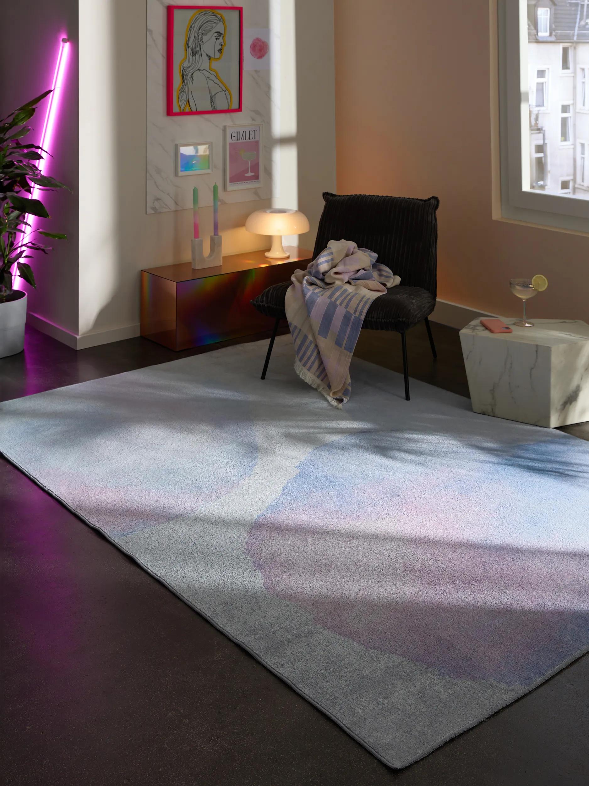 Washable Rug Luna Grey/Blue