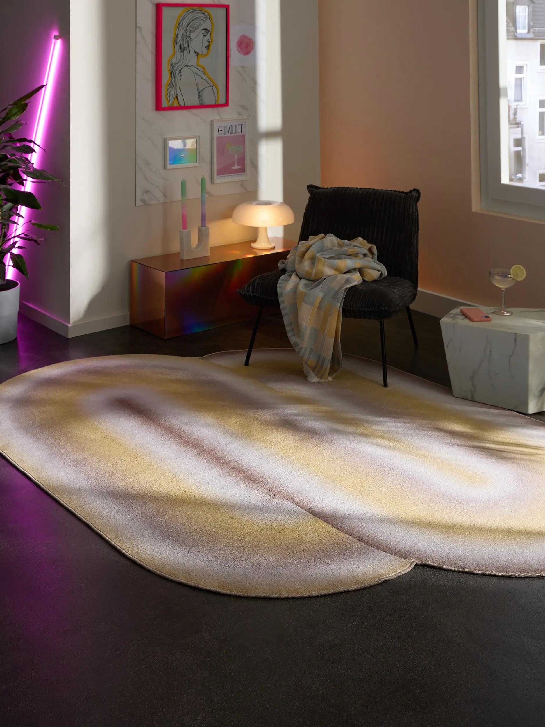 Washable Rug Luna Yellow