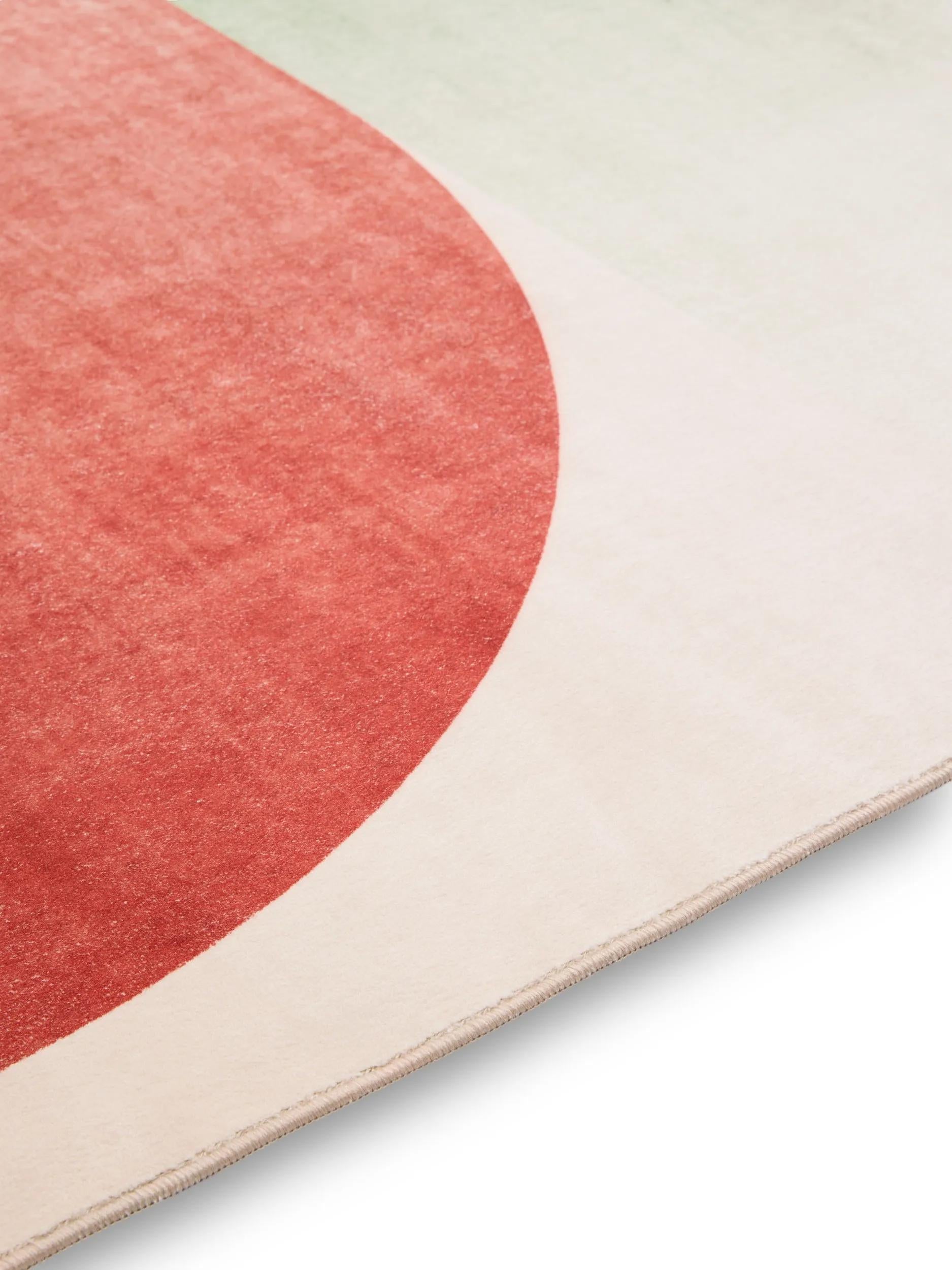 Washable Rug Luna Beige/Red
