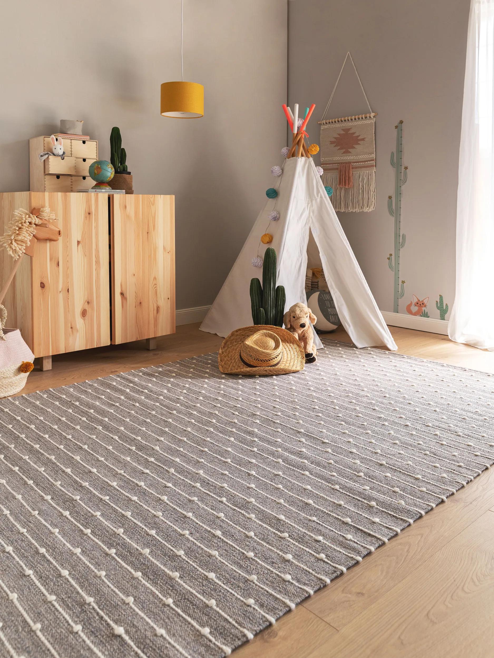 Kids rug Lupo Grey