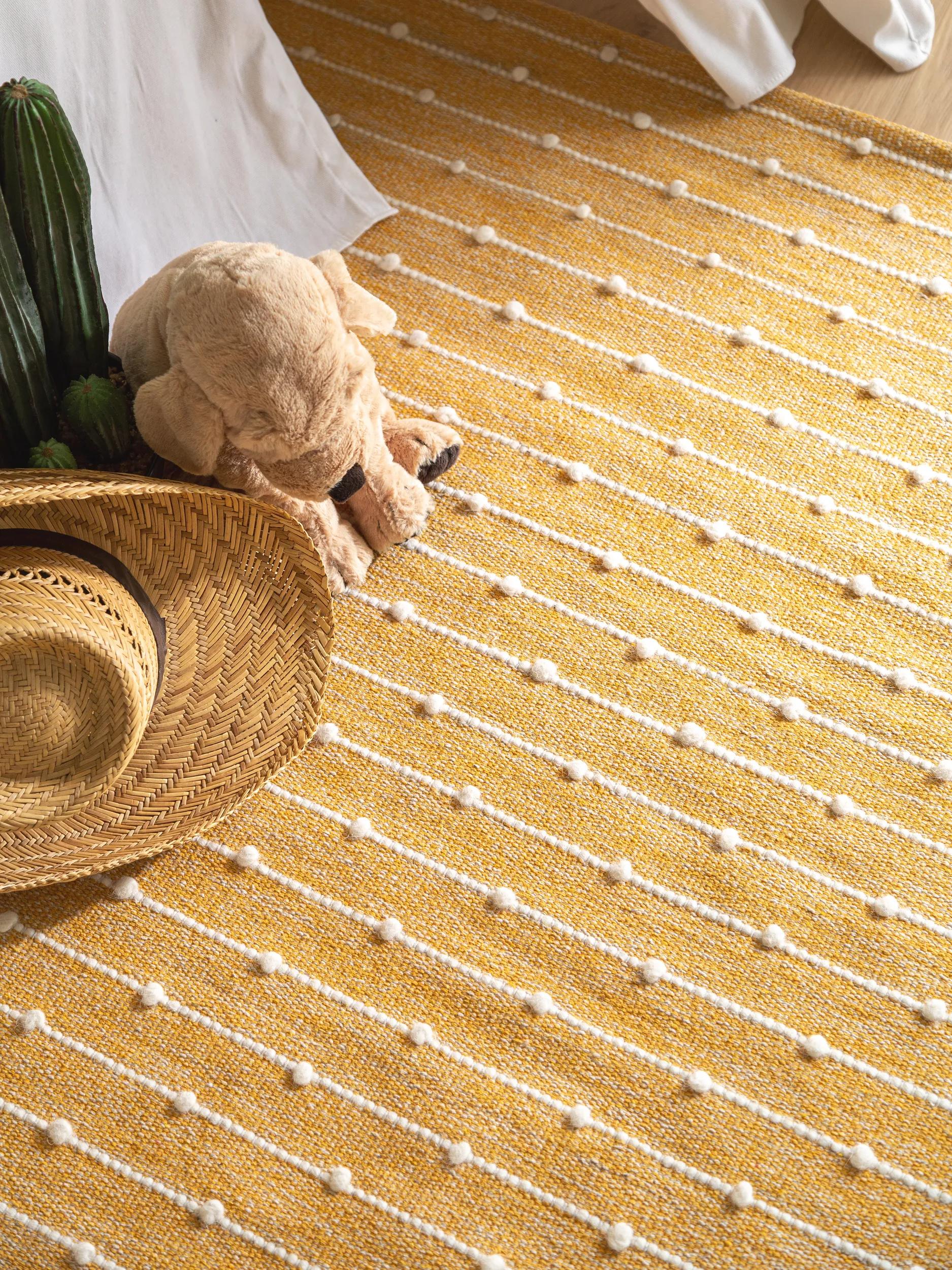 Kids rug Lupo Yellow