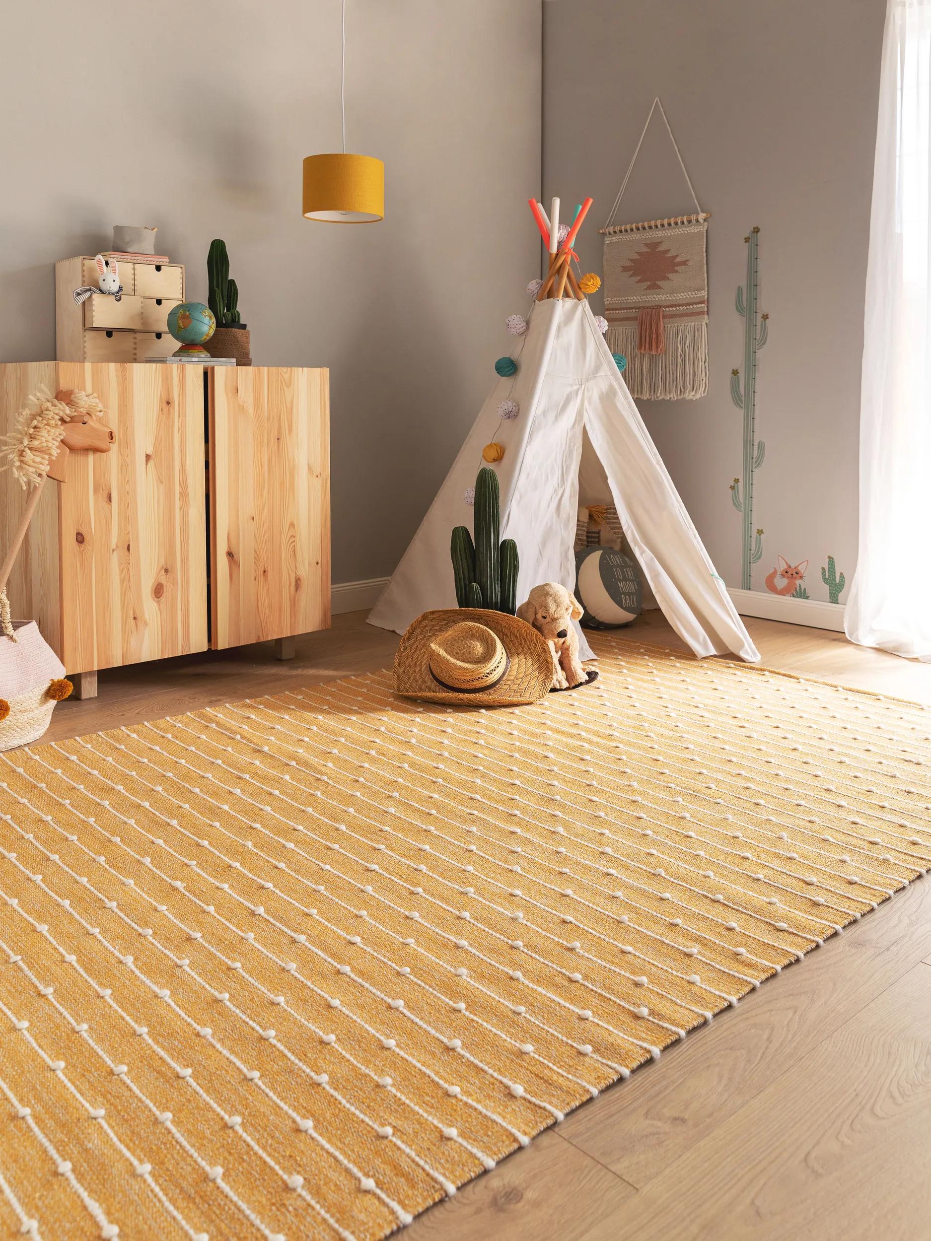 Kids rug Lupo Yellow