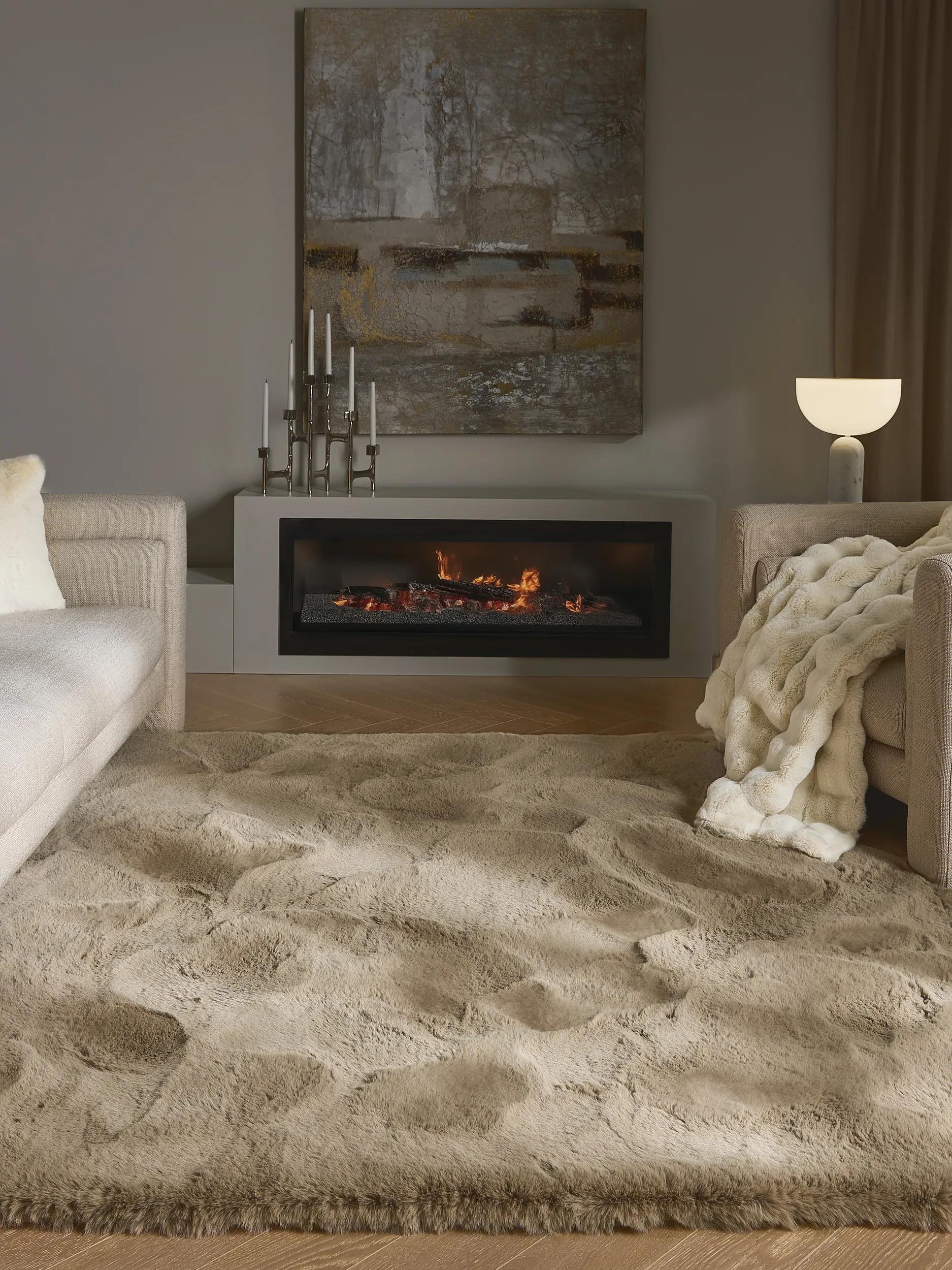 Tapis shaggy Lux Taupe