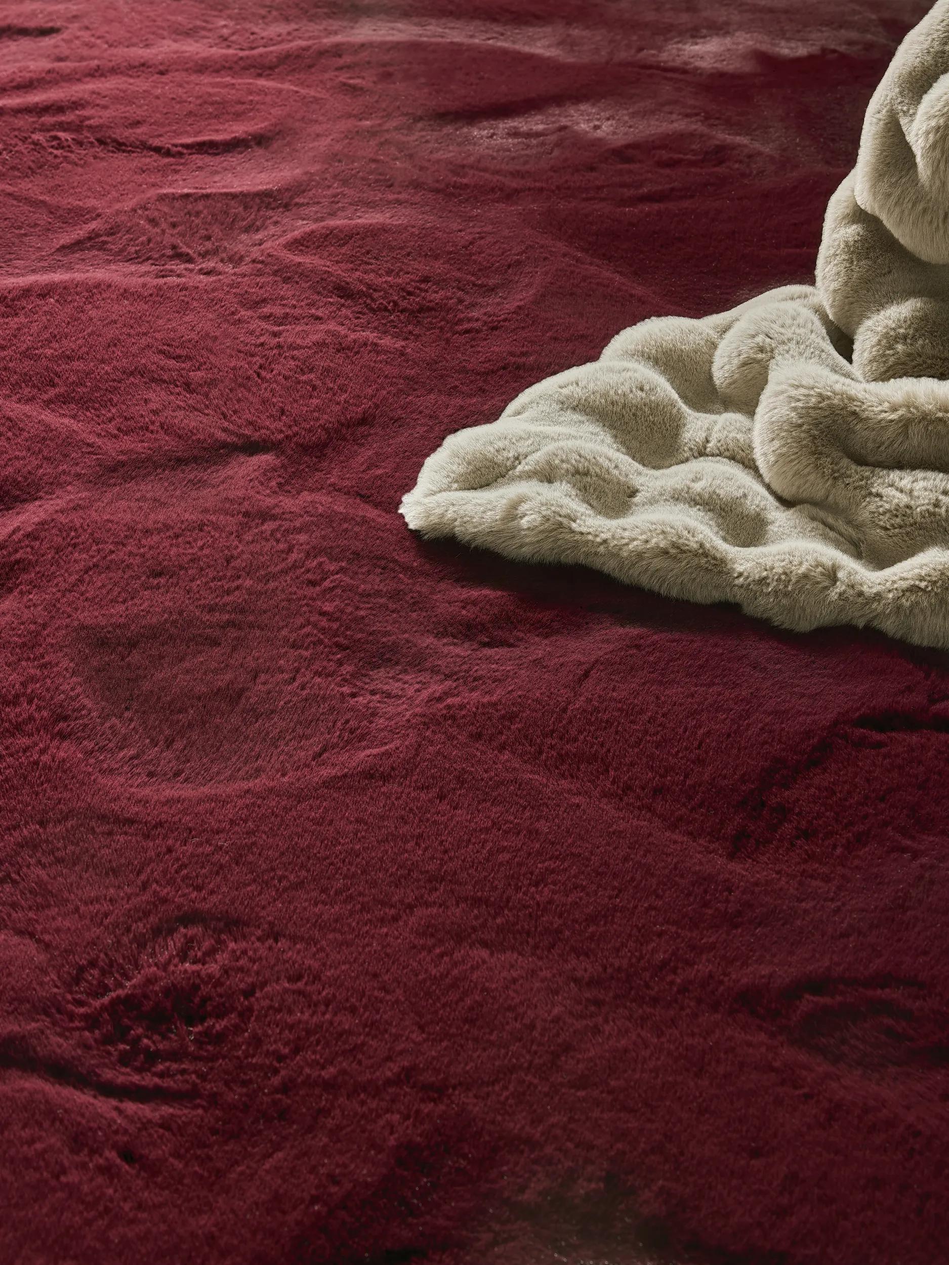 Shaggy rug Lux Bordeaux