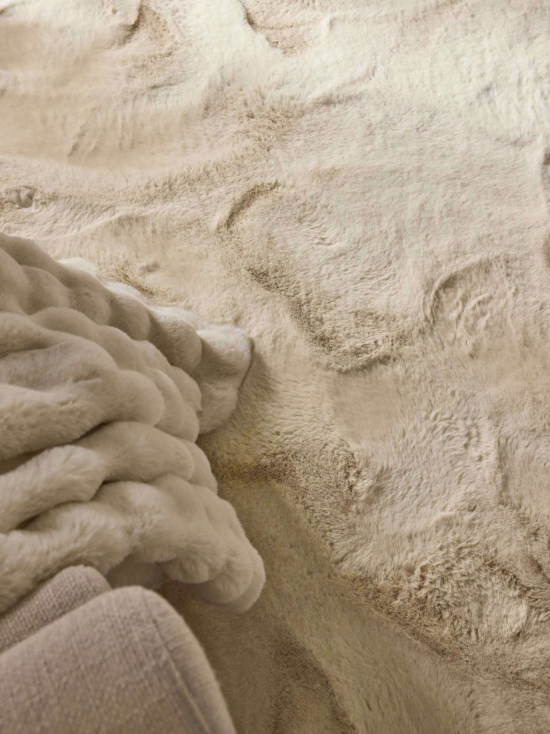 Shaggy rug Lux Cream