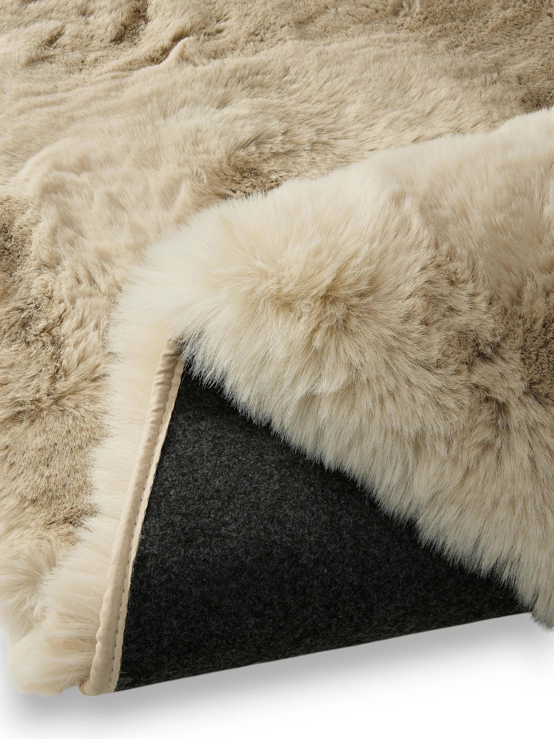 Shaggy rug Lux Cream