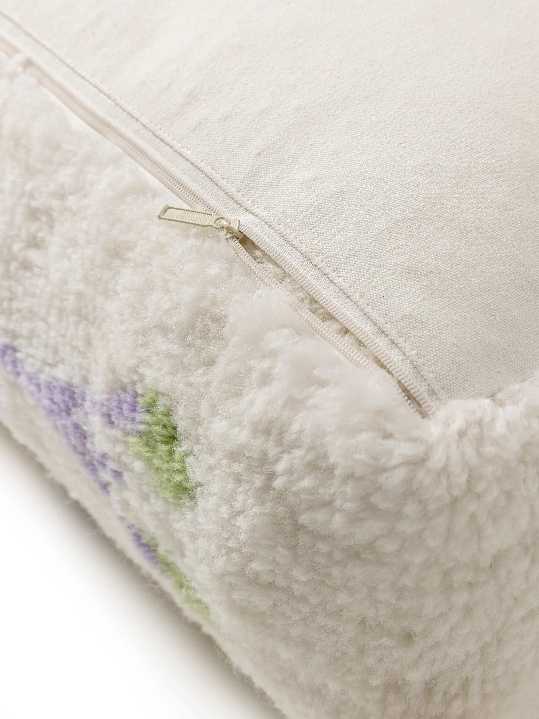 Handmade Wool Pouf Malika Multicolour