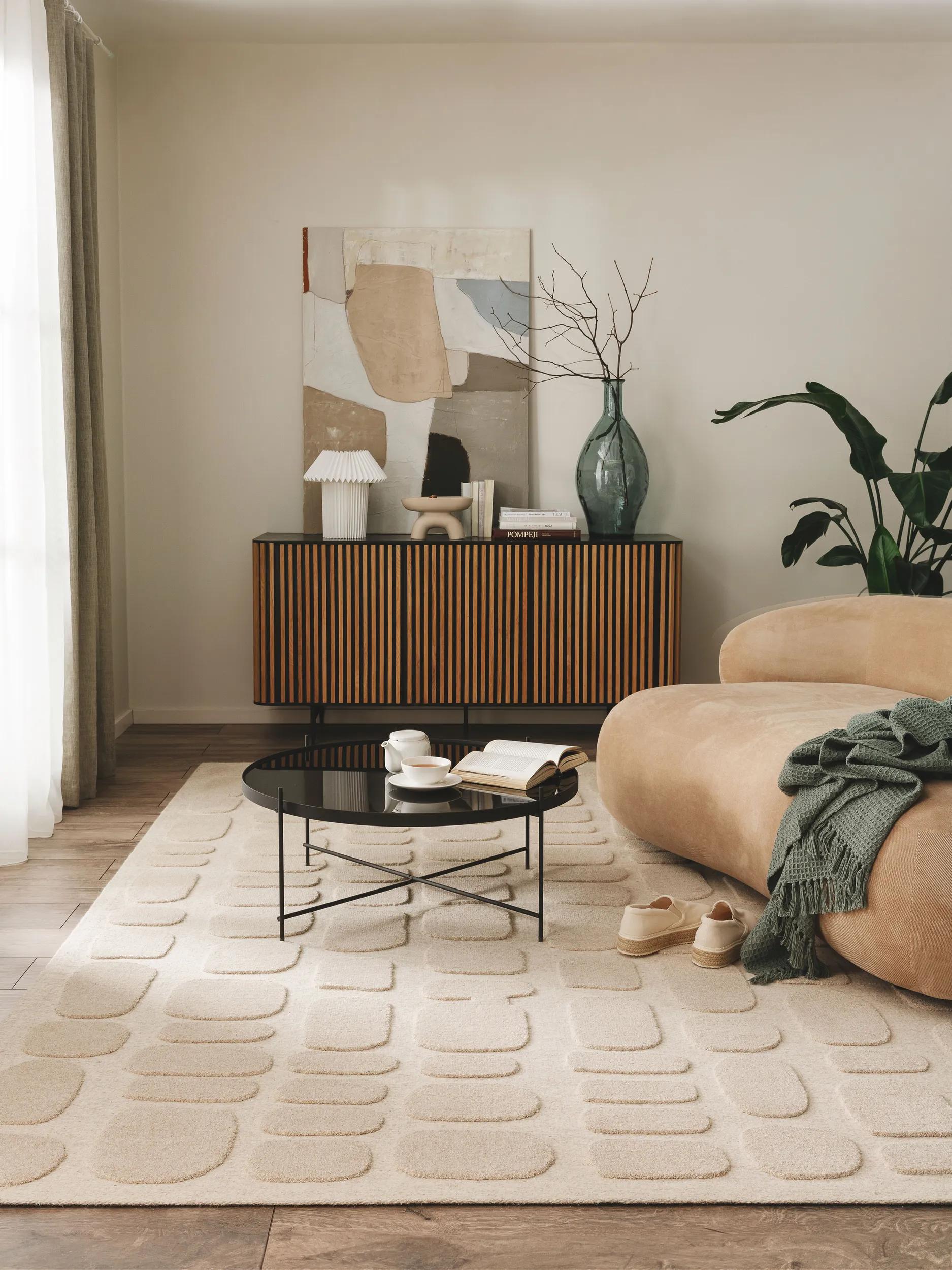 Wool Rug Malin Beige