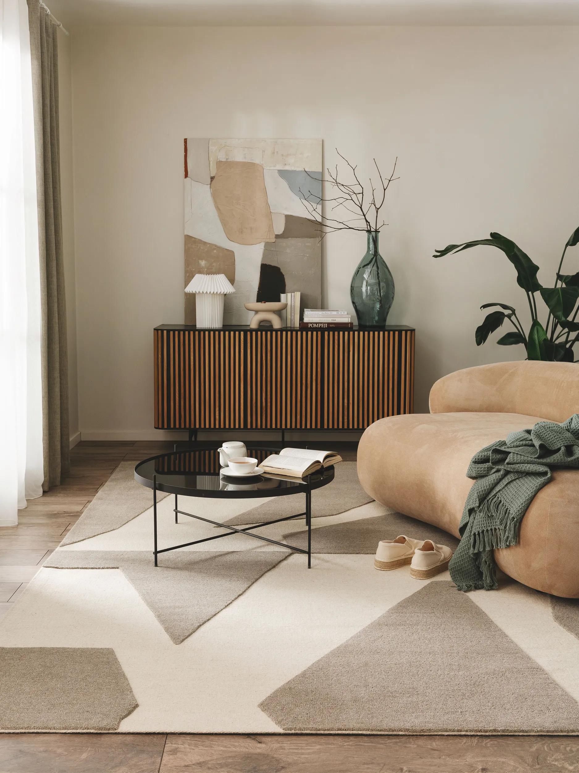 Alfombra de lana Malin Carbón