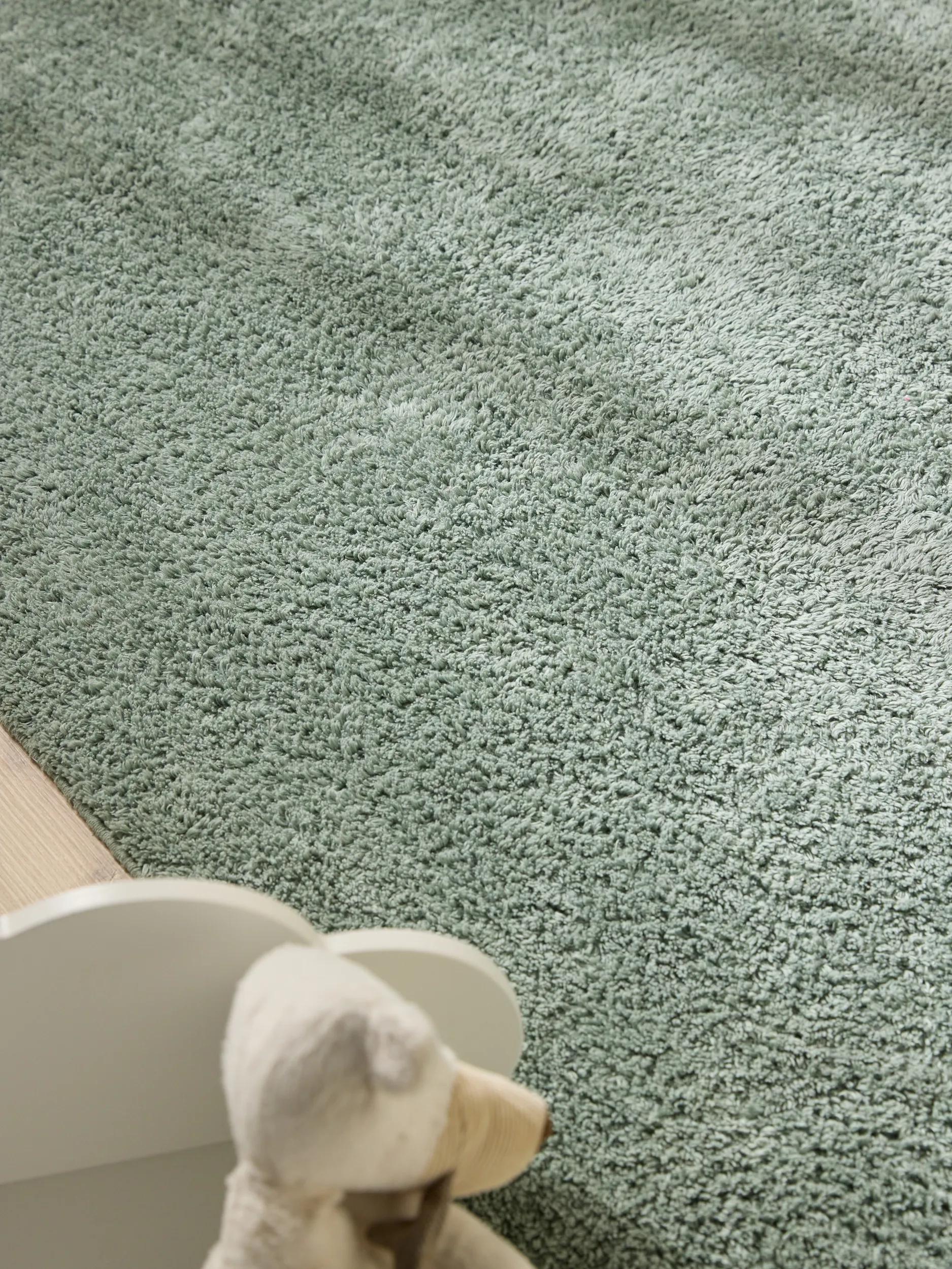 Waschbarer Kinderteppich Malu Grün