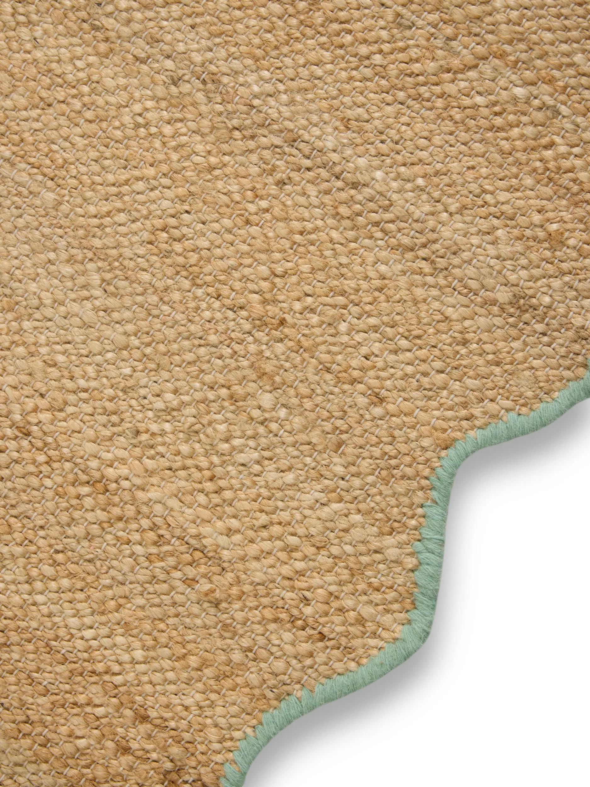 Alfombra de Yute Mambo Turquesa