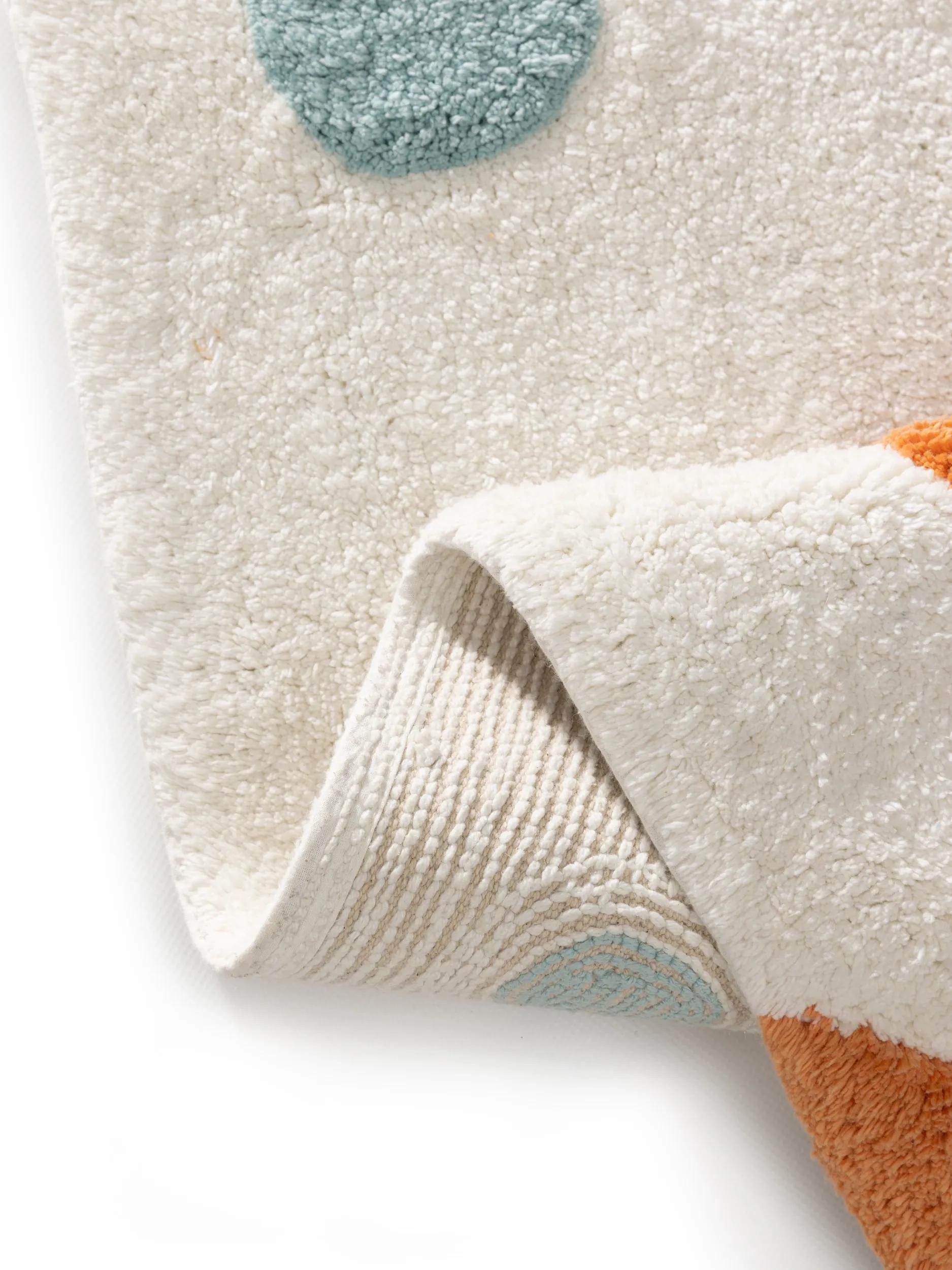 Washable Kid´s Rug Marine Multicolour/White