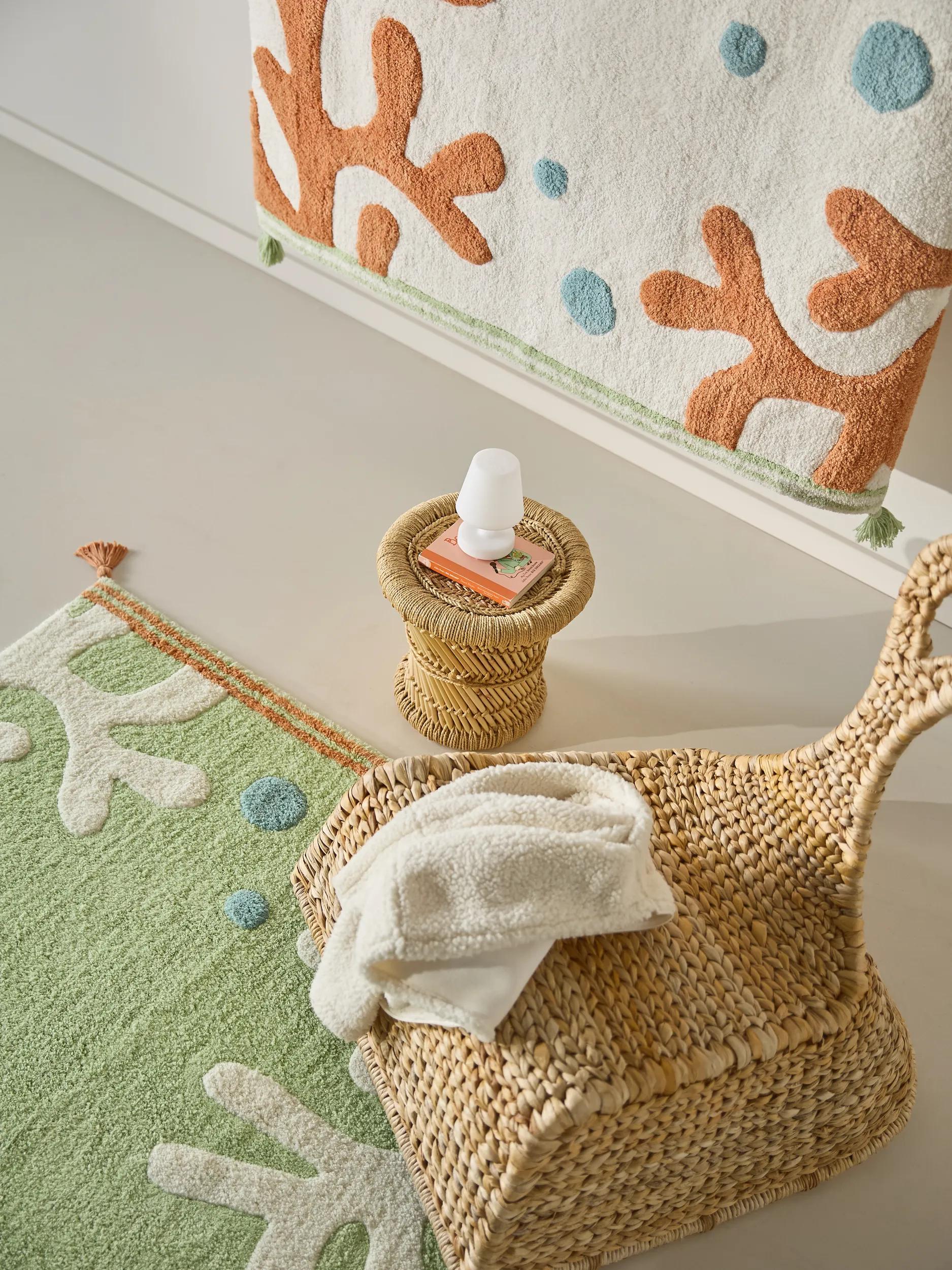 Washable Kid´s Rug Marine Multicolour/White