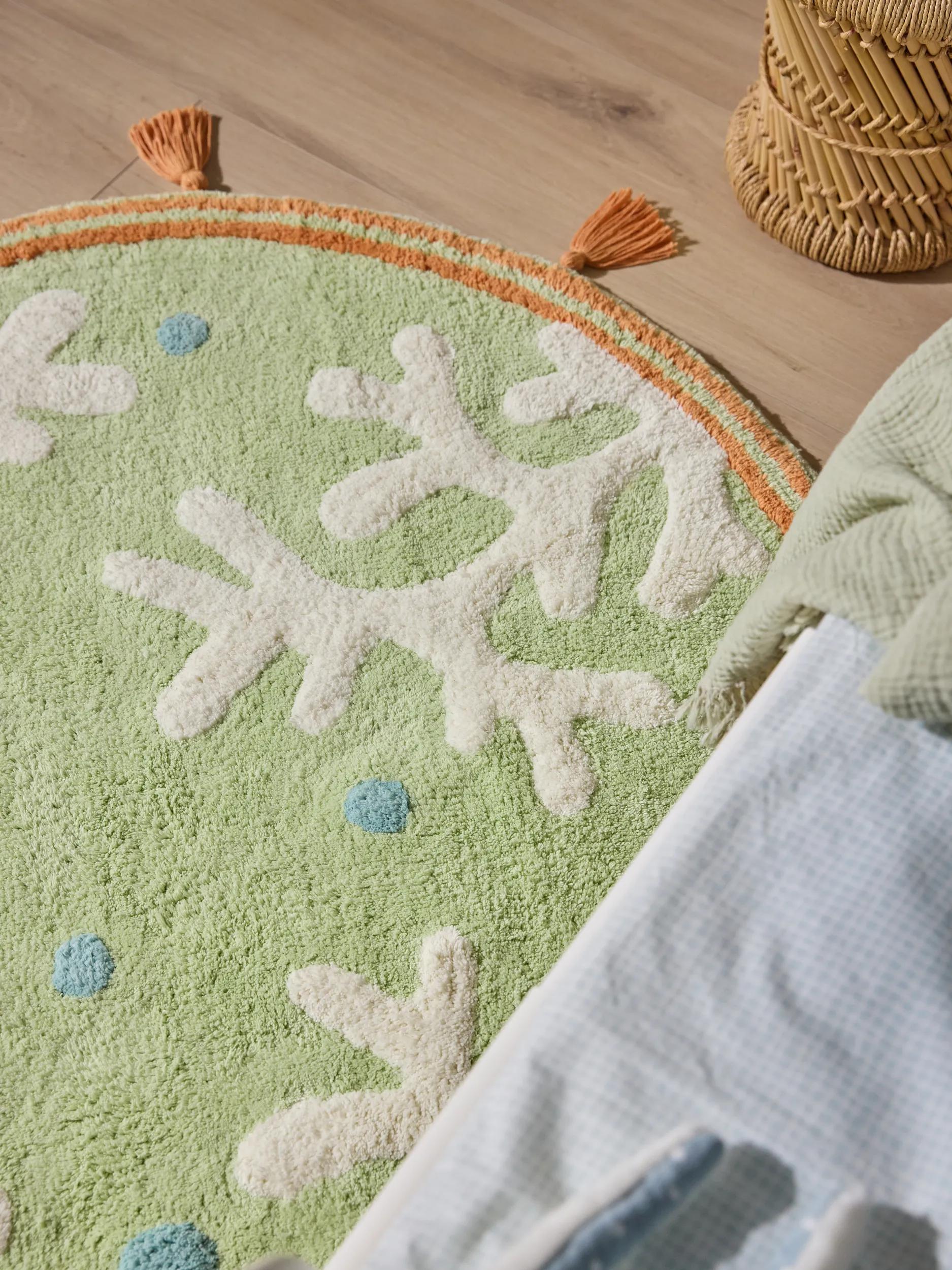 Washable Kids Rug Marine Multicolour/Green